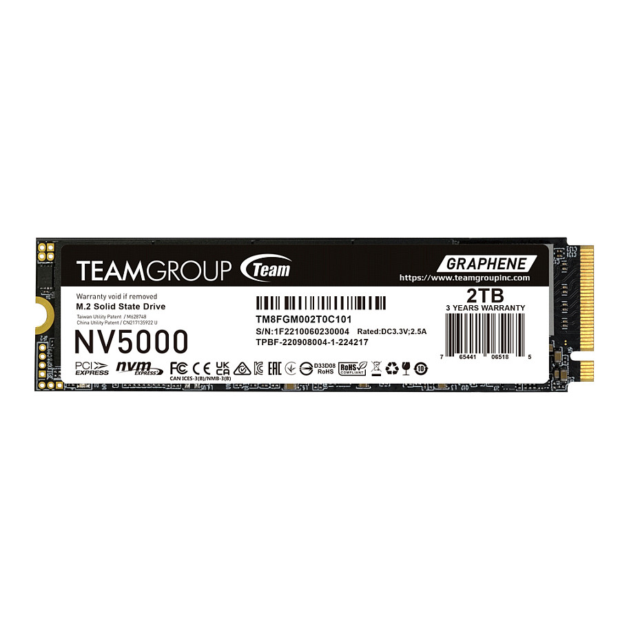 M.2 Teamgroup 2TB NV5000 TM8FGM002T0C101 PCIe M.2 PCIe 4.0 x4