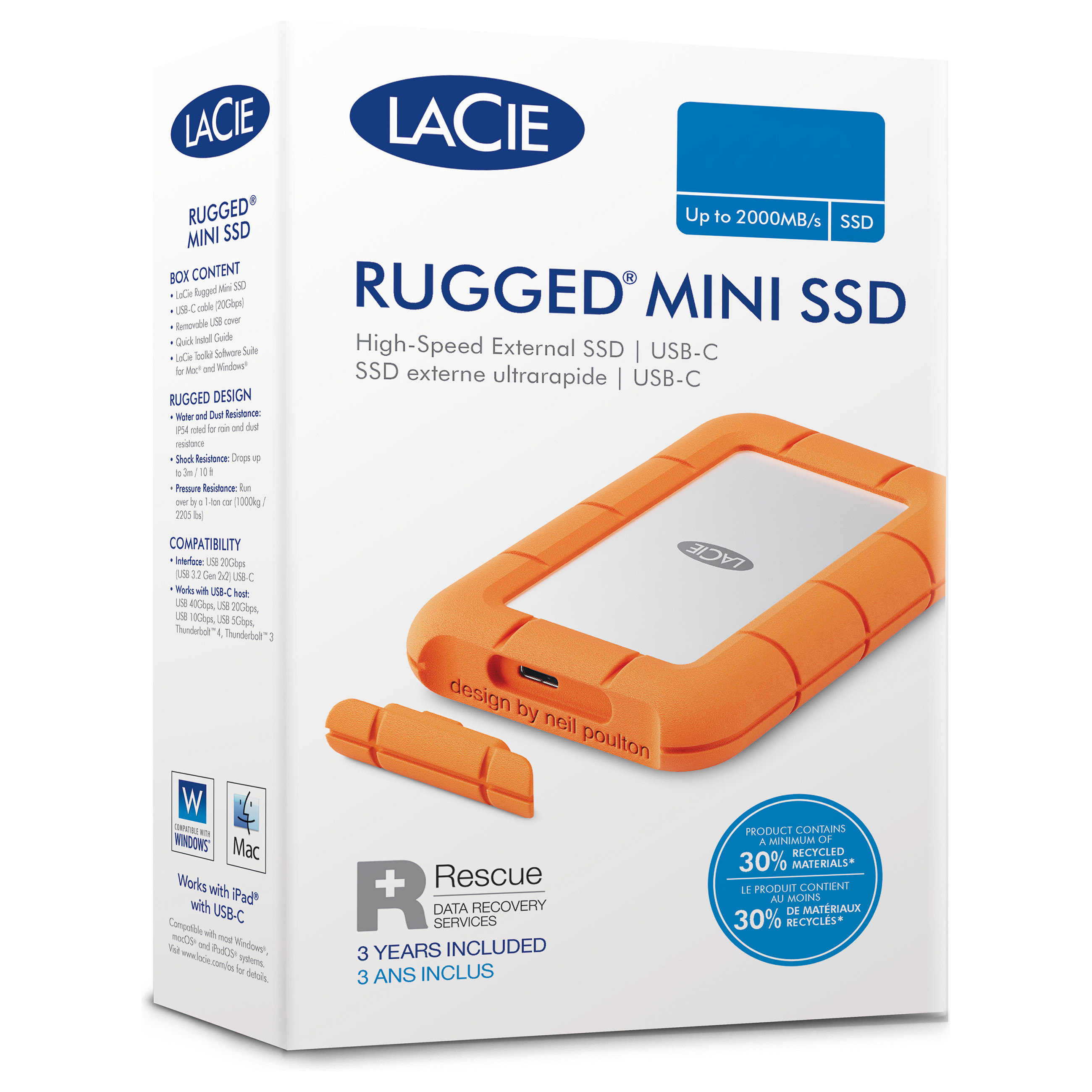 2,5" 5TB LACIE RUGGED MINI