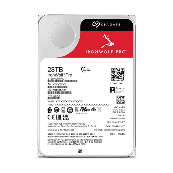 28TB Seagate IronWolf Pro ST28000NT000 7200 512MB intern