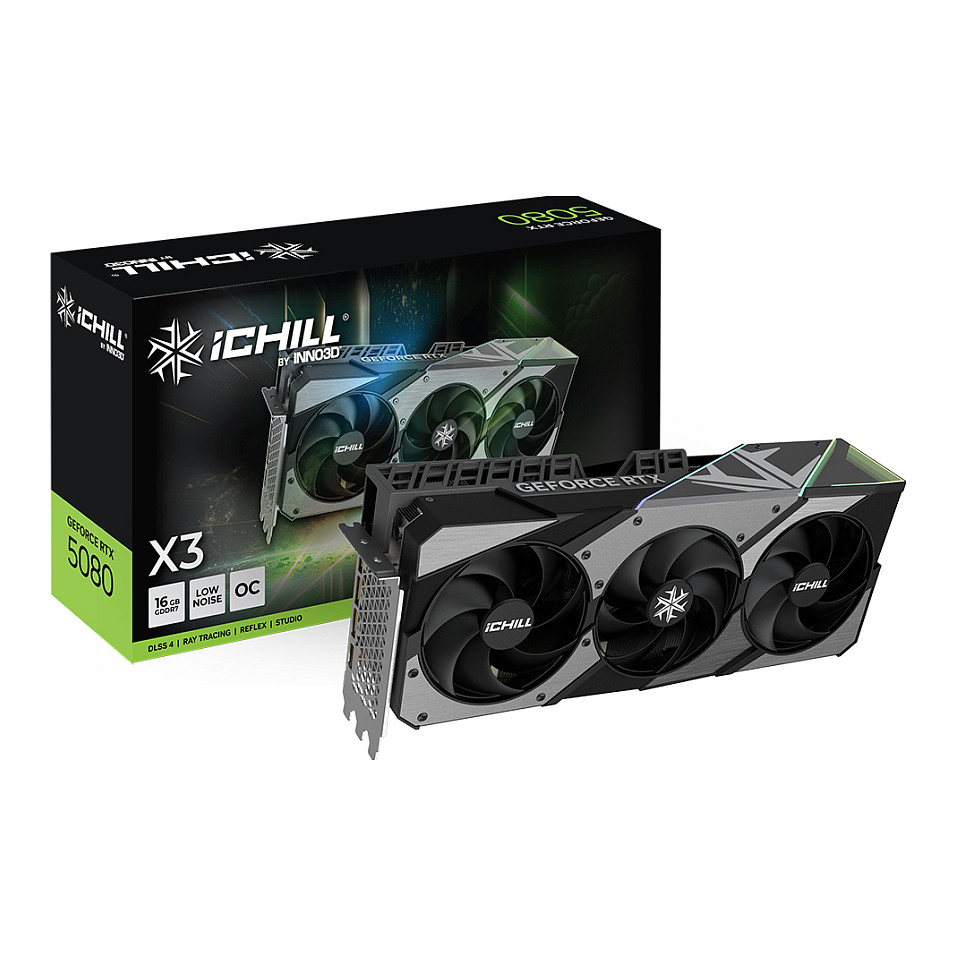 RTX 5080 16GB Inno3D iChill X3 V2 16GB GDDR7 3 Fan