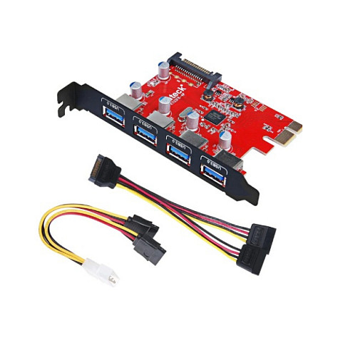 inateck USB 3.0 PCIe Karte 4 Anschlüsse 15 pin SATA