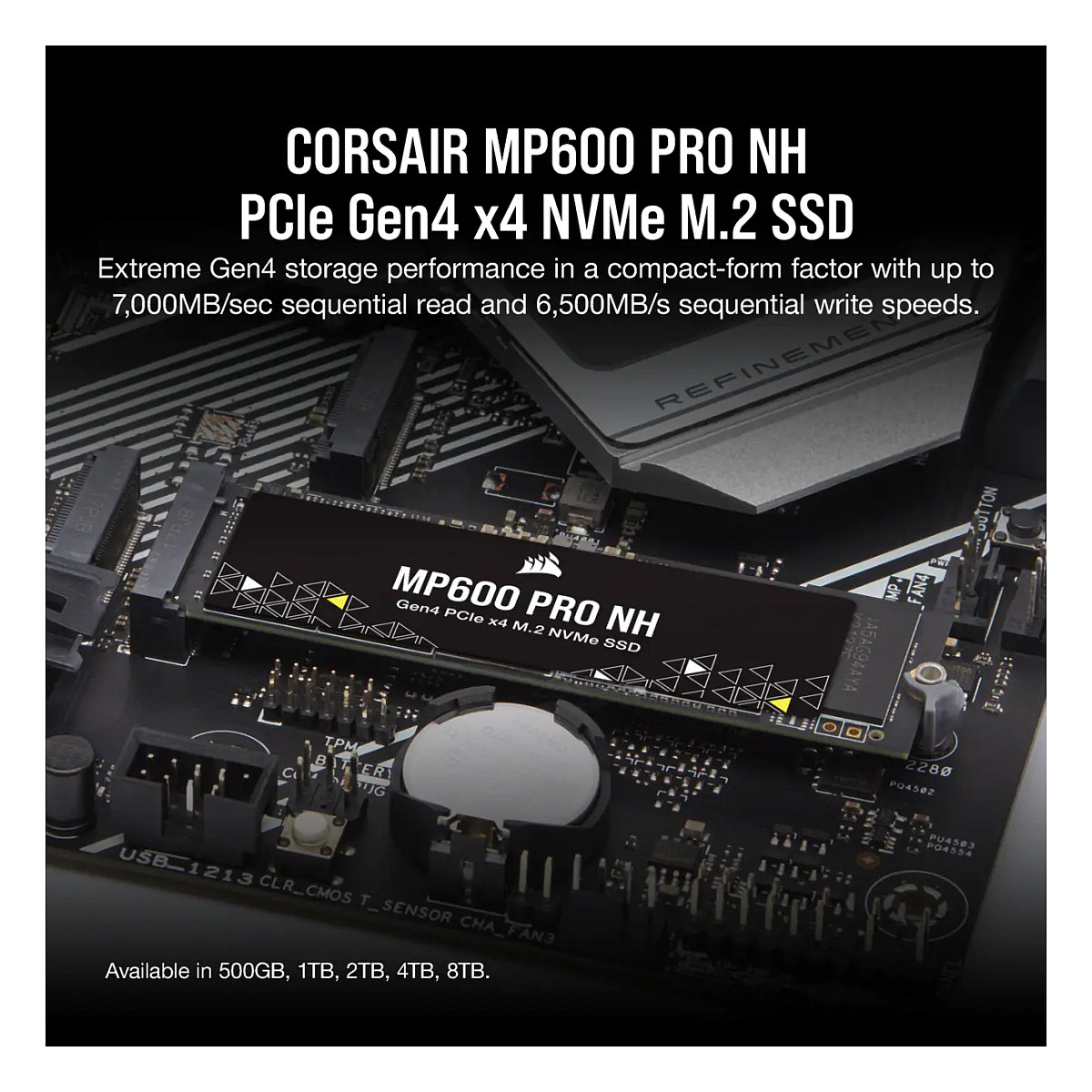 M.2 4TB CORSAIR PCI-E NVMe Gen4 MP600 PRO NH retail
