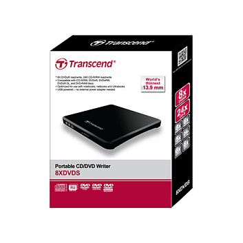 Transcend EXT SLIM USB black TS8XDVDS-K retail