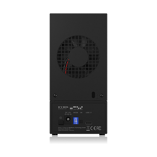 ICY BOX RAID-System, 2x 2,5"/ 3,5" HDD, 1x USB 3.1 (Gen 2) Host, 0/1/LARG./SING.