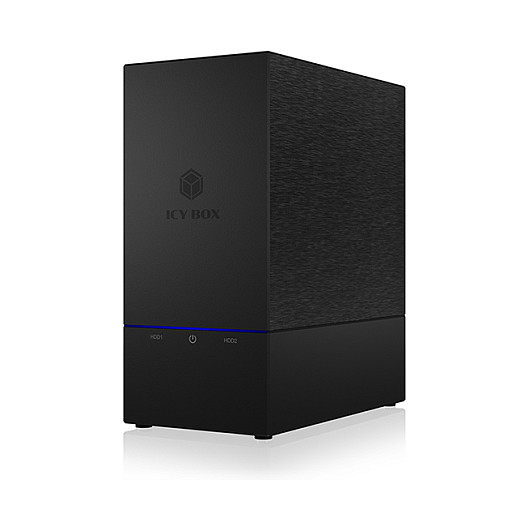 ICY BOX RAID-System, 2x 2,5"/ 3,5" HDD, 1x USB 3.1 (Gen 2) Host, 0/1/LARG./SING.