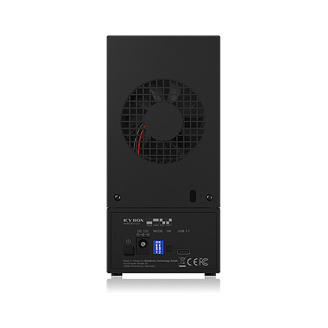 ICY BOX RAID-System, 2x 2,5"/ 3,5" HDD, 1x USB 3.1 (Gen 2) Host, 0/1/LARG./SING.
