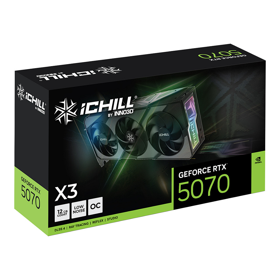 RTX507012GB Inno 3D iChill X3 GDDR7 3 Fan