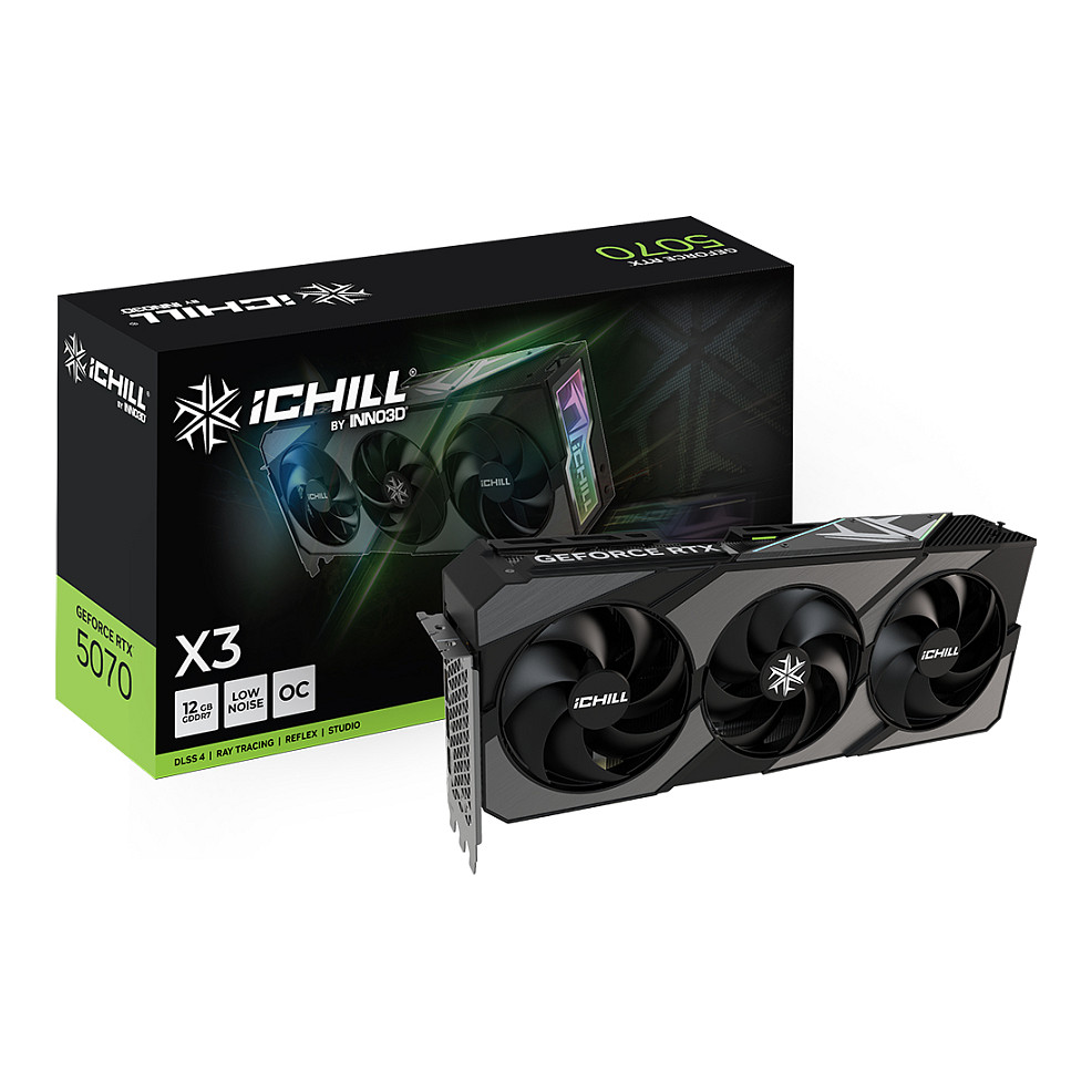 RTX507012GB Inno 3D iChill X3 GDDR7 3 Fan