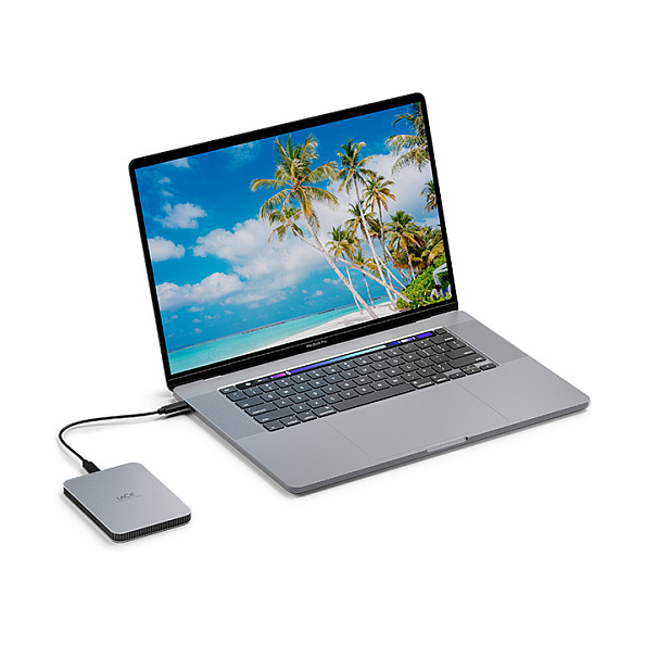2TB LaCie 6,4cm (2,5") Mobile Drive USB-C Moon Silver