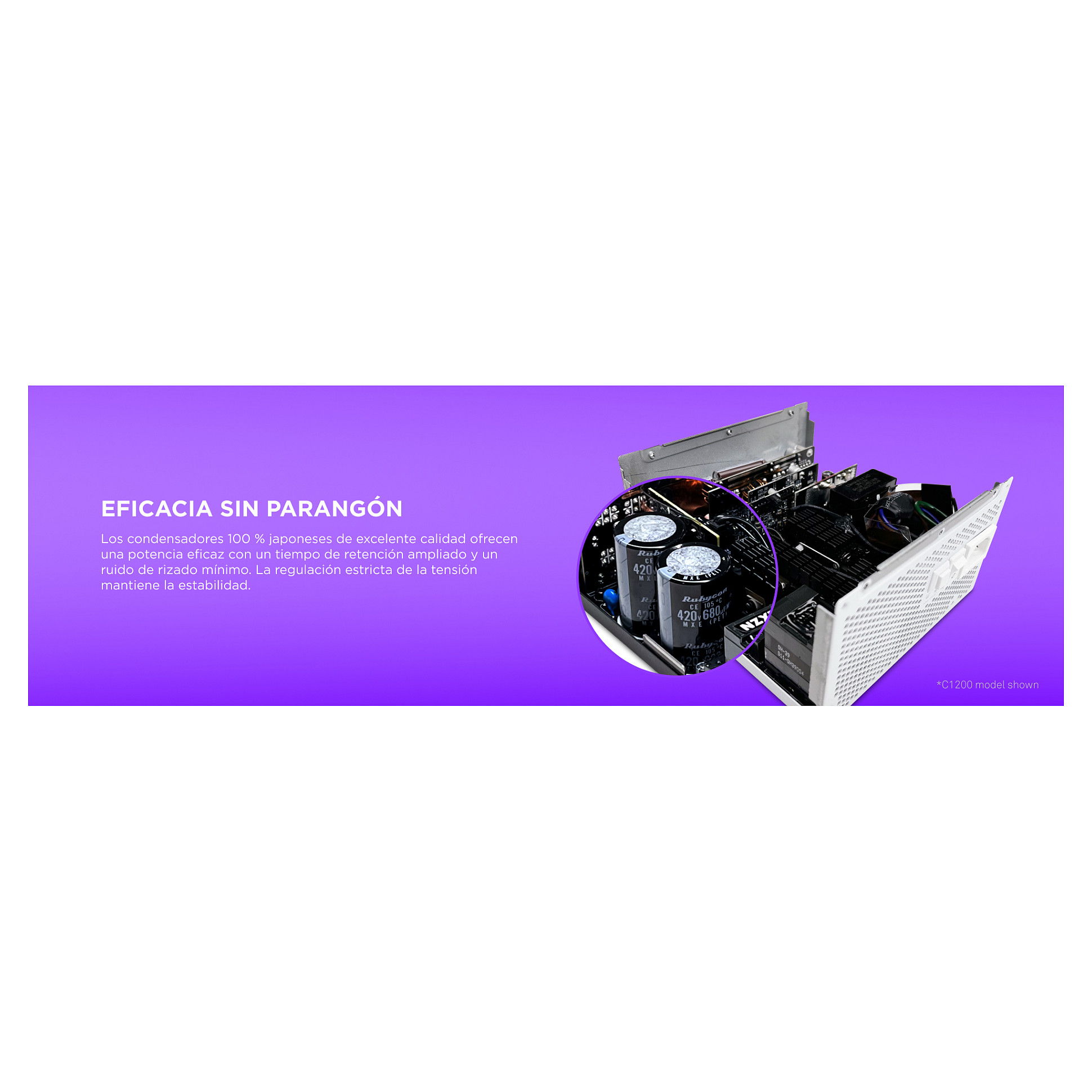 1200W NZXT C1200 Gaming Netzteil 80+ Gold, ATX3.1 PCIe5.0 modular 135 mm Lüfter