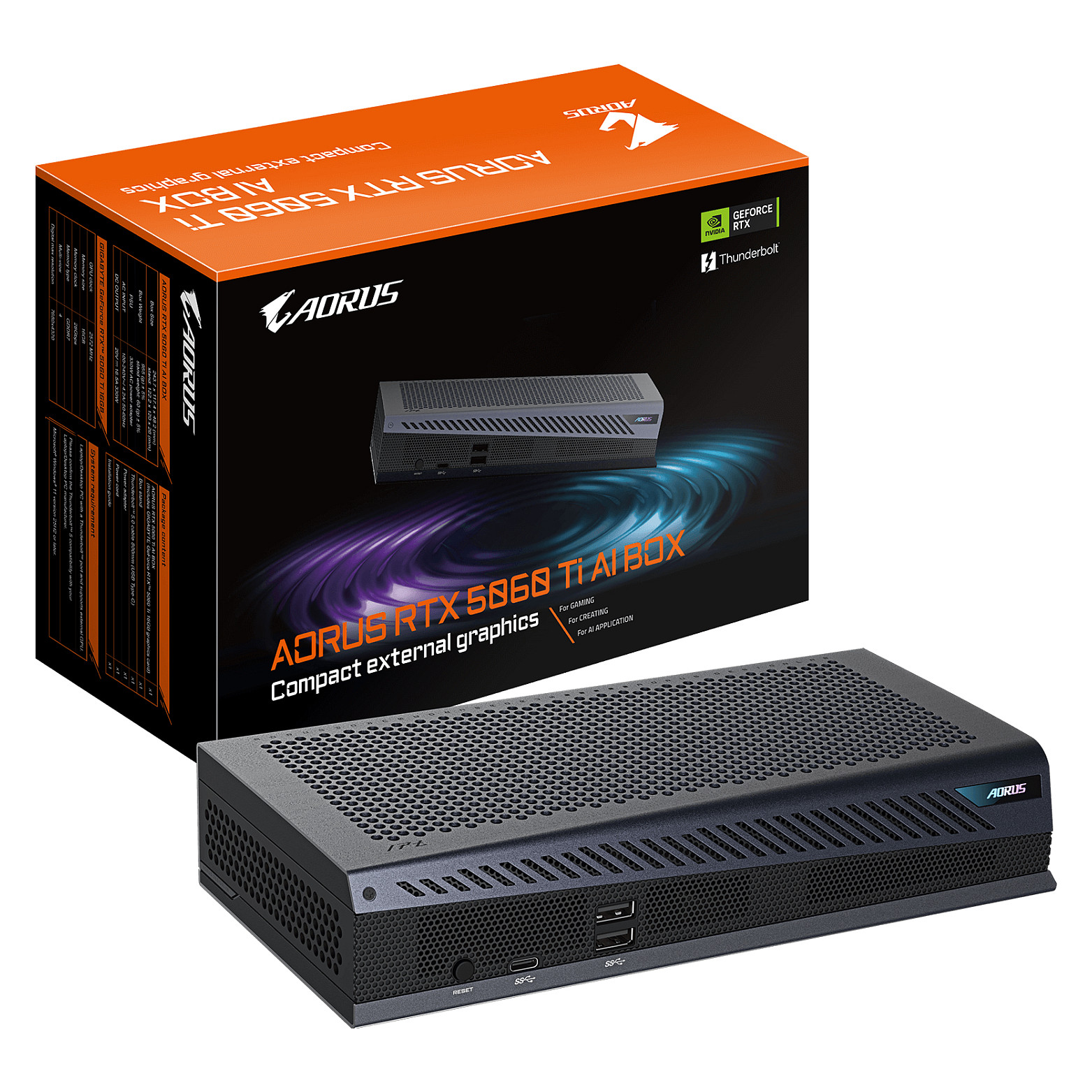 GIGABYTE AORUS RTX 5060 Ti AI BOX