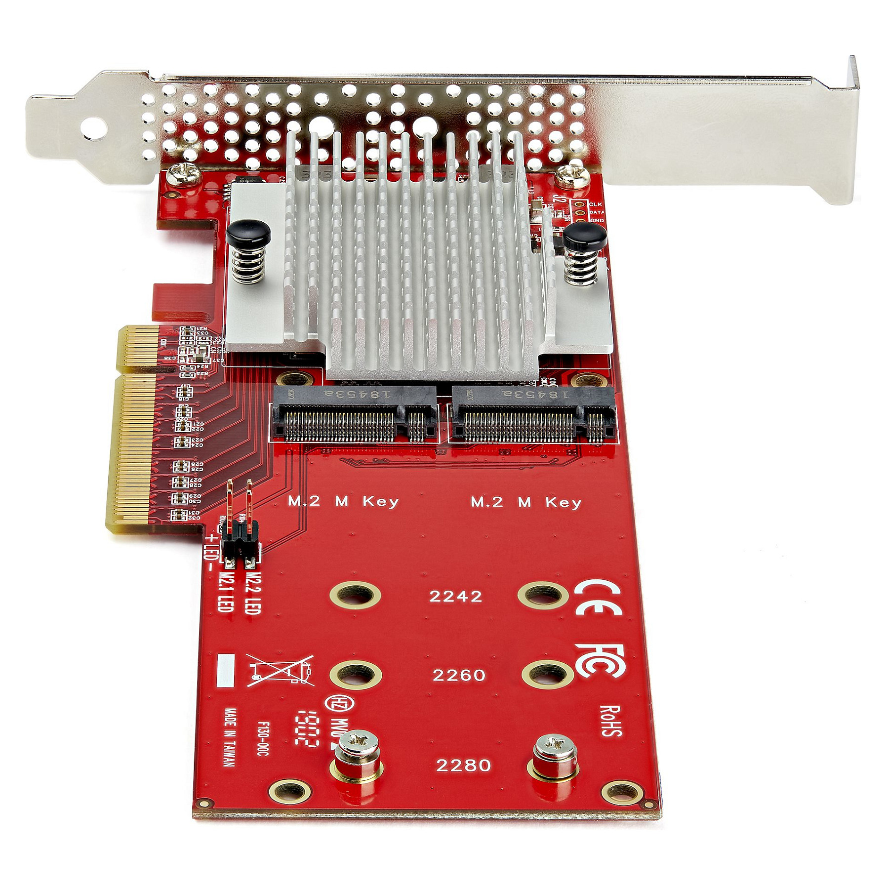 STARTECH.COM x8 Dual M.2 PCIe SSD Adapter PCIe 3.0 PCI Express M.2 SSD Netzwerkkarte PCIe PEX8M2E2