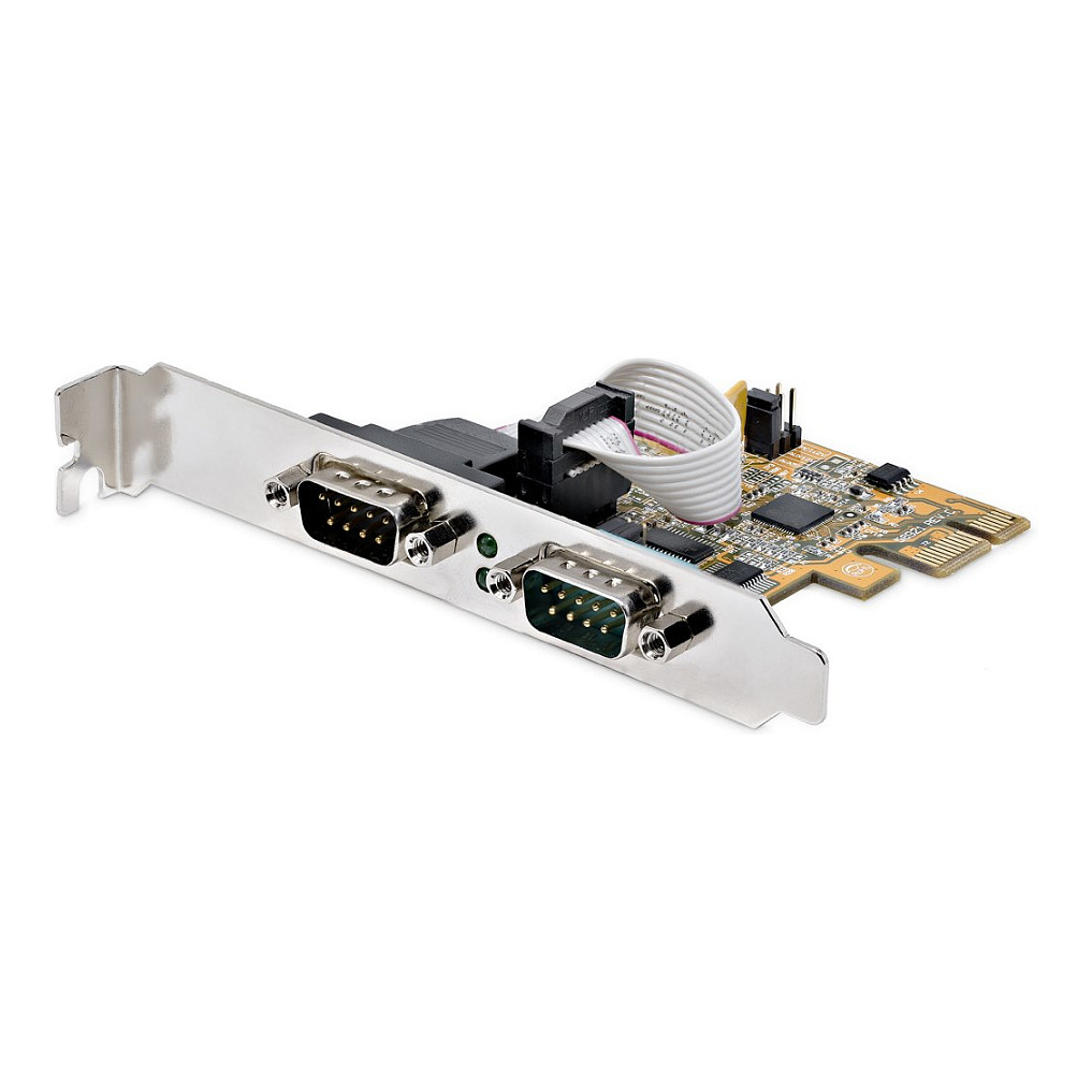 STARTECH.COM 2 Port PCI Express Serielle Schnittstellenkarte PCIe auf RS232 Karte Serielle Adapter Karte / Erweiterungskarte COM Ret