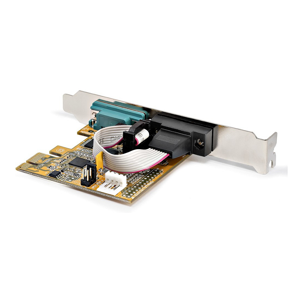 STARTECH.COM 2 Port PCI Express Serielle Schnittstellenkarte PCIe auf RS232 Karte Serielle Adapter Karte / Erweiterungskarte COM Ret