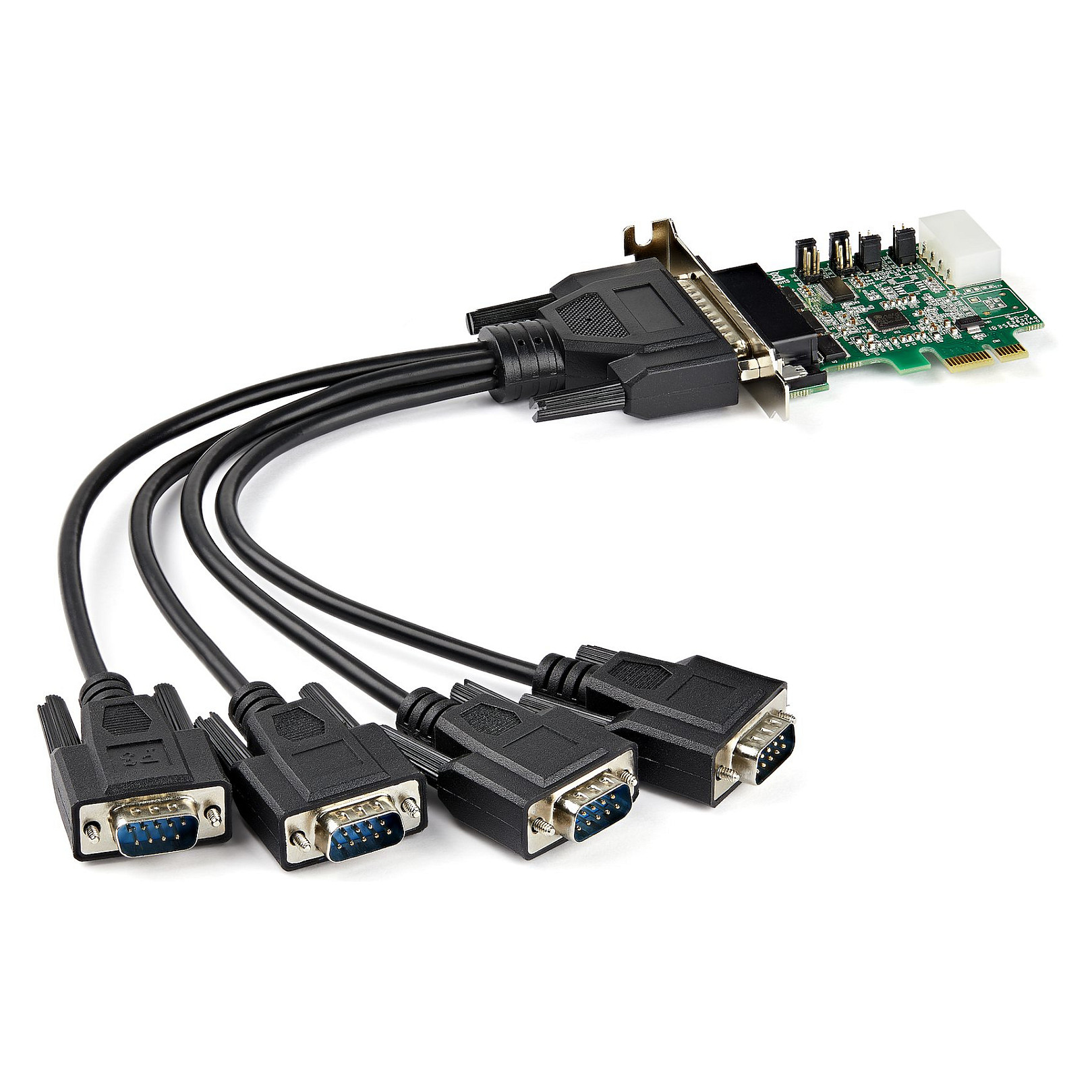STARTECH.COM PCI Express serielle Schnittstellenkarte mit 4 Ports - 16950 UART - Low Profile - 256-Byte-FIFO-Cache