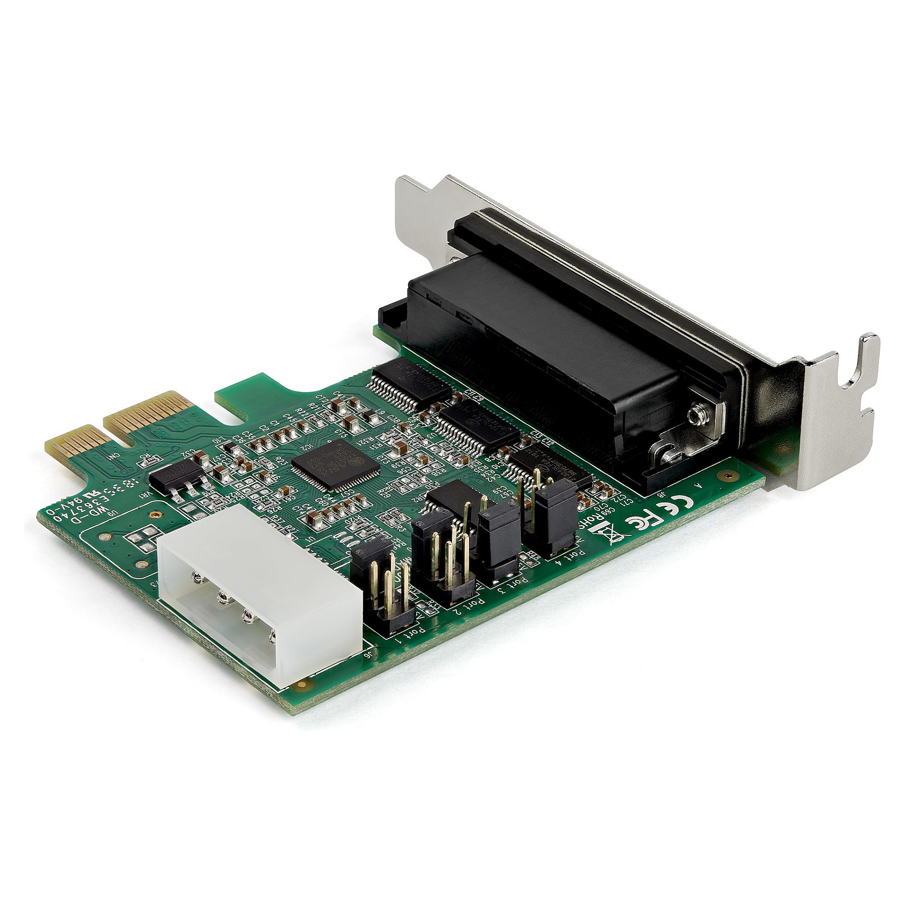 STARTECH.COM PCI Express serielle Schnittstellenkarte mit 4 Ports - 16950 UART - Low Profile - 256-Byte-FIFO-Cache
