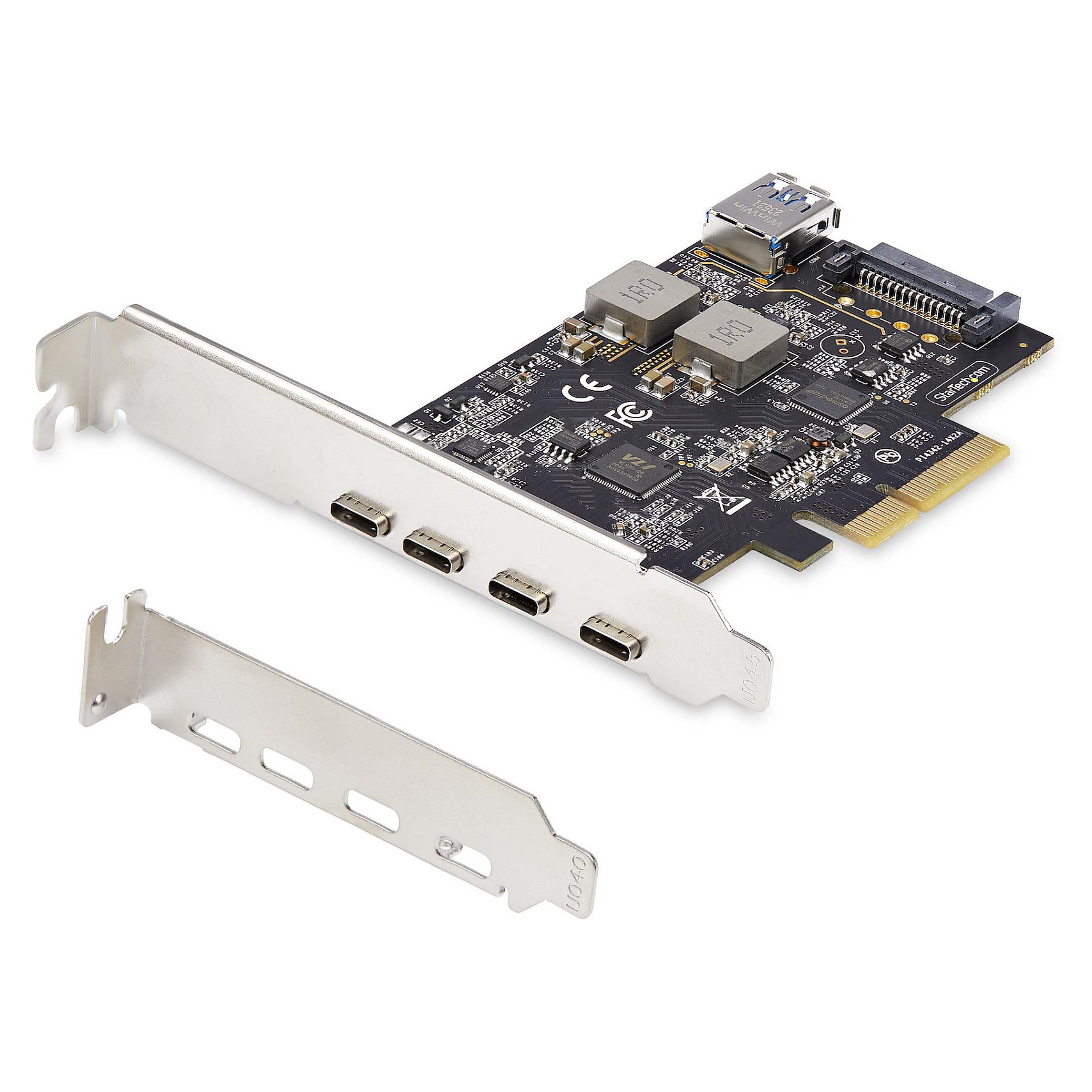 STARTECH.COM 5-Port USB-C PCIe Karte USB 3.2 10 Gbit USB C PCI Express USB C Erweiterungskarte 4x USB-C 1x USB-A Intern
