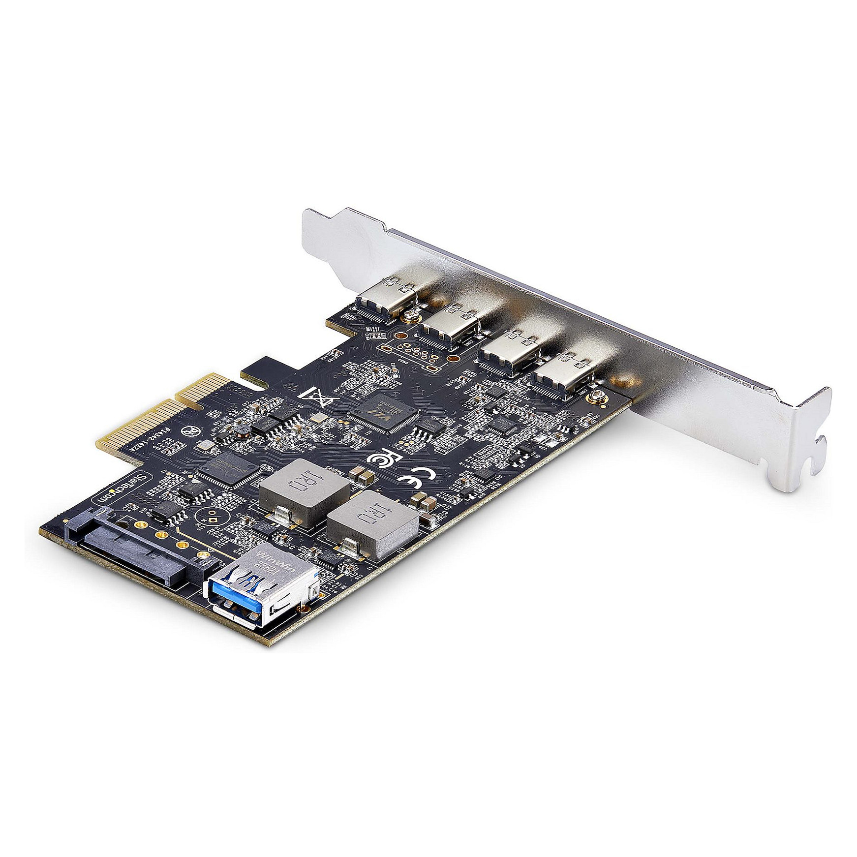 STARTECH.COM 5-Port USB-C PCIe Karte USB 3.2 10 Gbit USB C PCI Express USB C Erweiterungskarte 4x USB-C 1x USB-A Intern