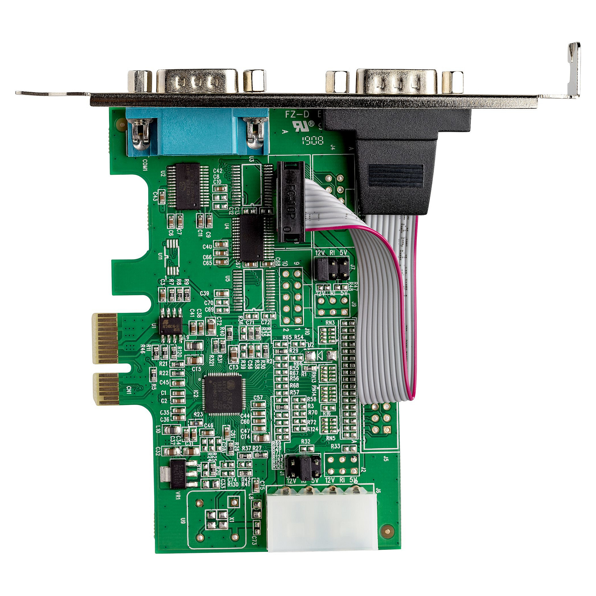 2 Port PCI Express serielle Schnittstellenkarte - 16950 UART - 256-Byte-FIFO-Cache - Adapterkarte