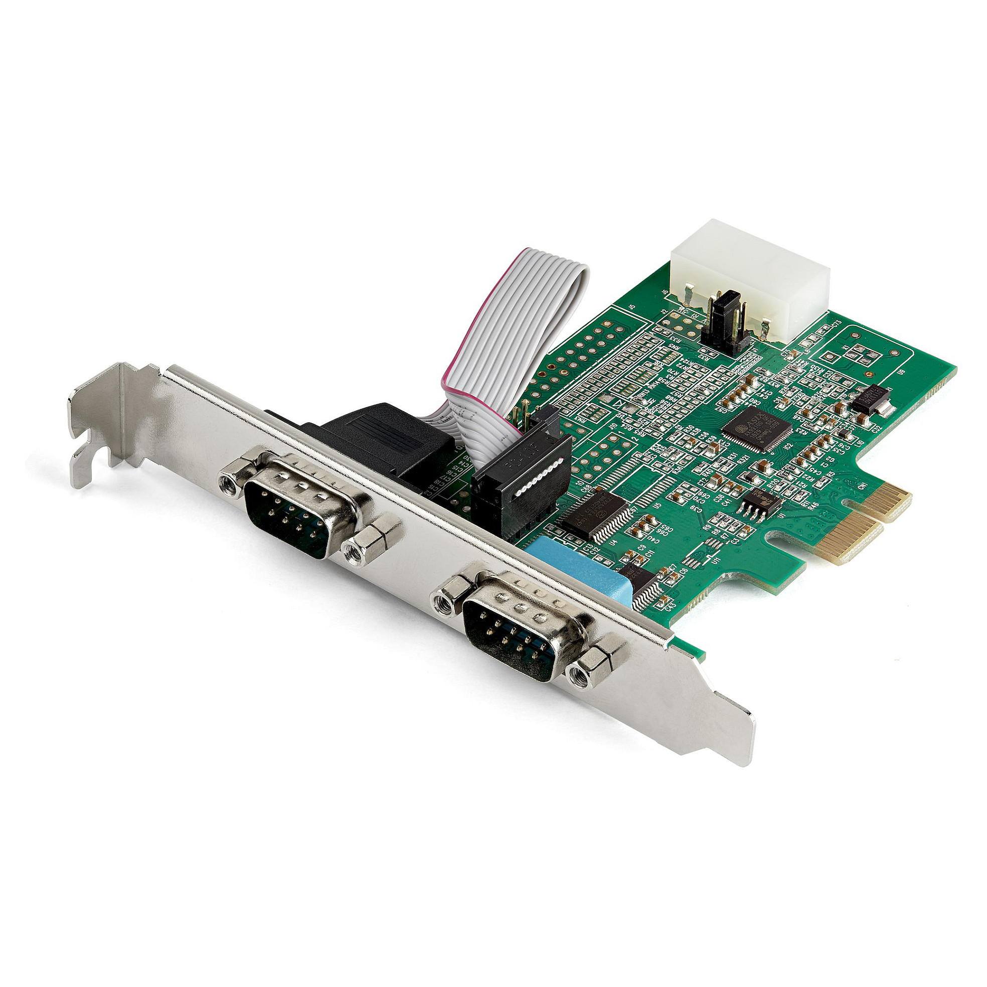 2 Port PCI Express serielle Schnittstellenkarte - 16950 UART - 256-Byte-FIFO-Cache - Adapterkarte