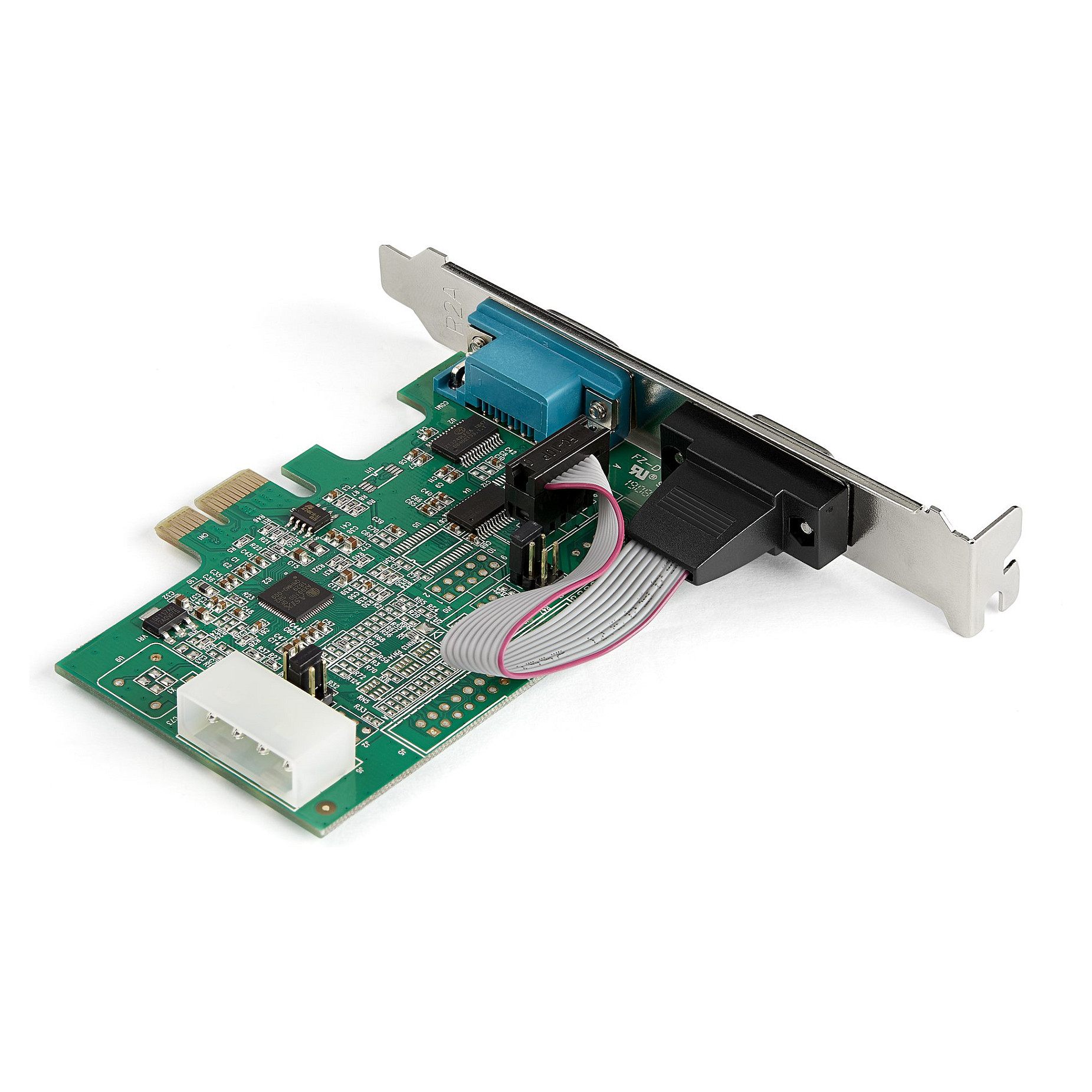 2 Port PCI Express serielle Schnittstellenkarte - 16950 UART - 256-Byte-FIFO-Cache - Adapterkarte