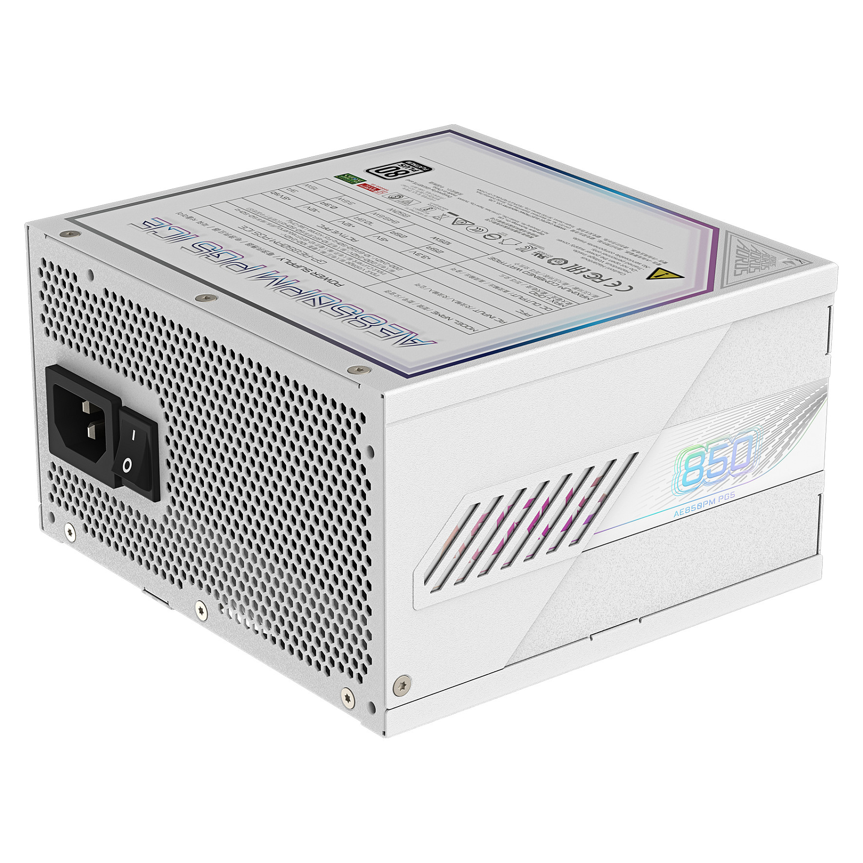 850W GIGABYTE AORUS Elite P850W ICE ATX Netzteil 80+ Platinum voll modular