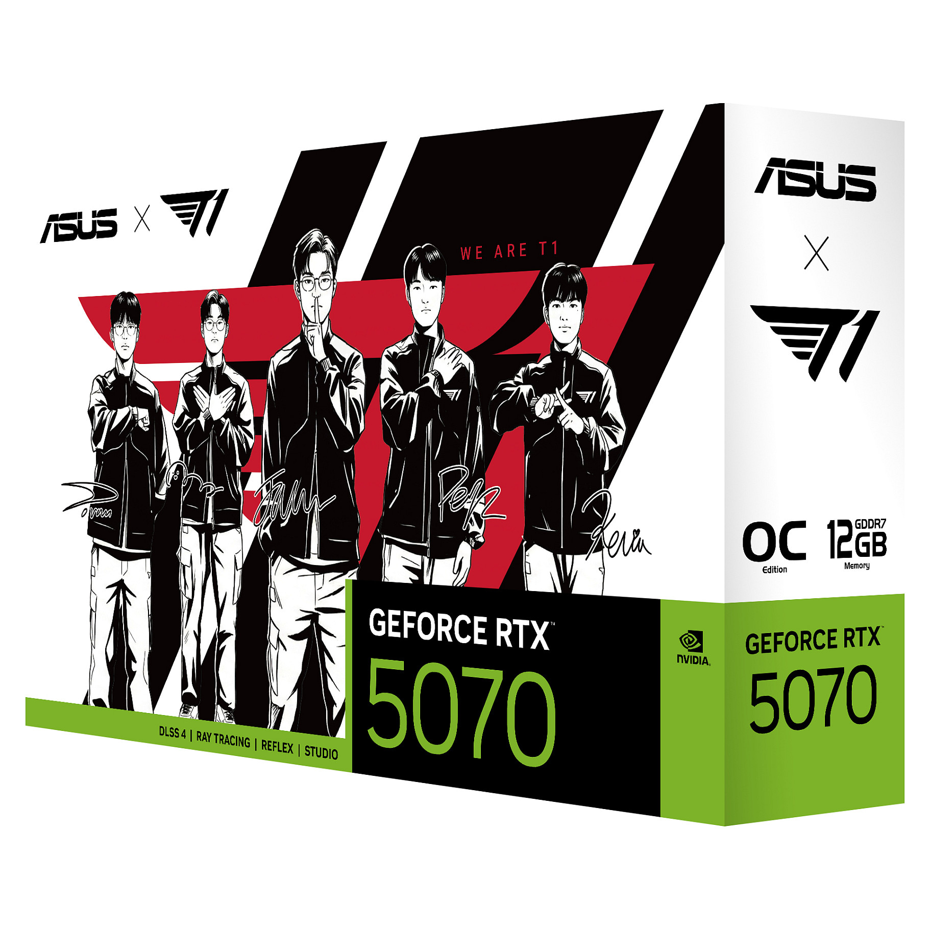 5070 OC 12GB ASUS T1 Gaming GDDR7 3 Fan