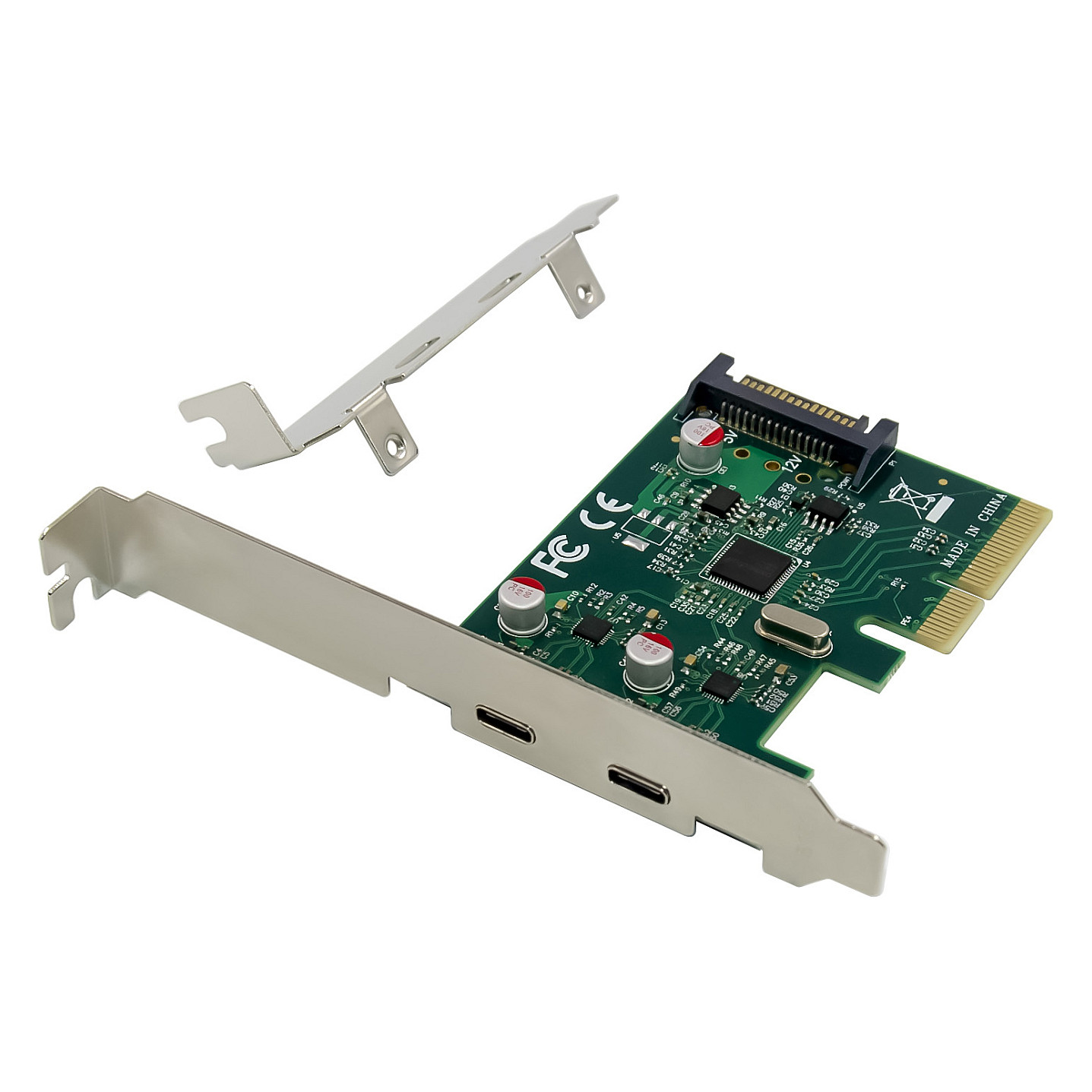 CONCEPTRONIC 4xPCIe3.0 Card 2xUSB-C3.2 Gen2 10Gbps