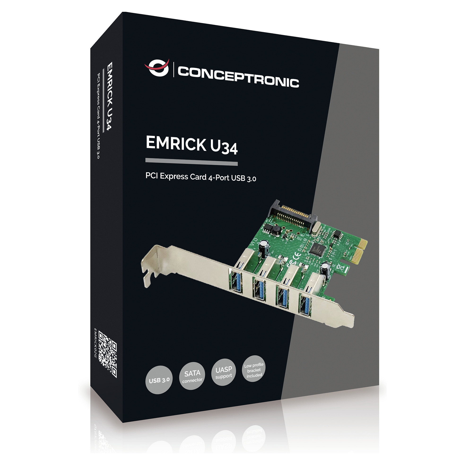 CONCEPTRONIC 1xPCIe2.0 Card 4xUSB-A3.0 5Gbps