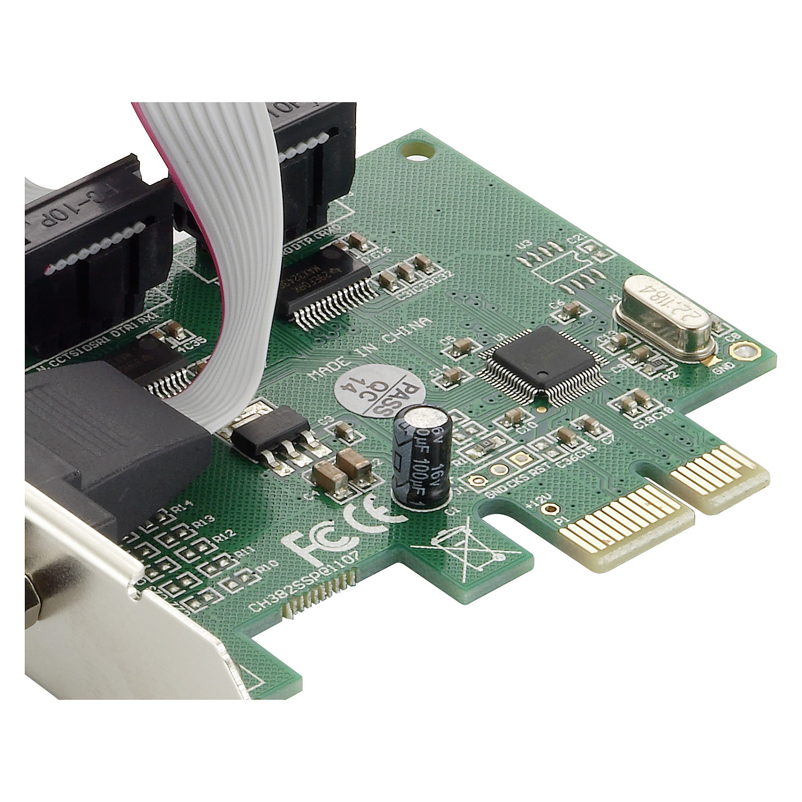 CONCEPTRONIC PCIe1x Card 2xRS232-Seriell 2.5Gbps