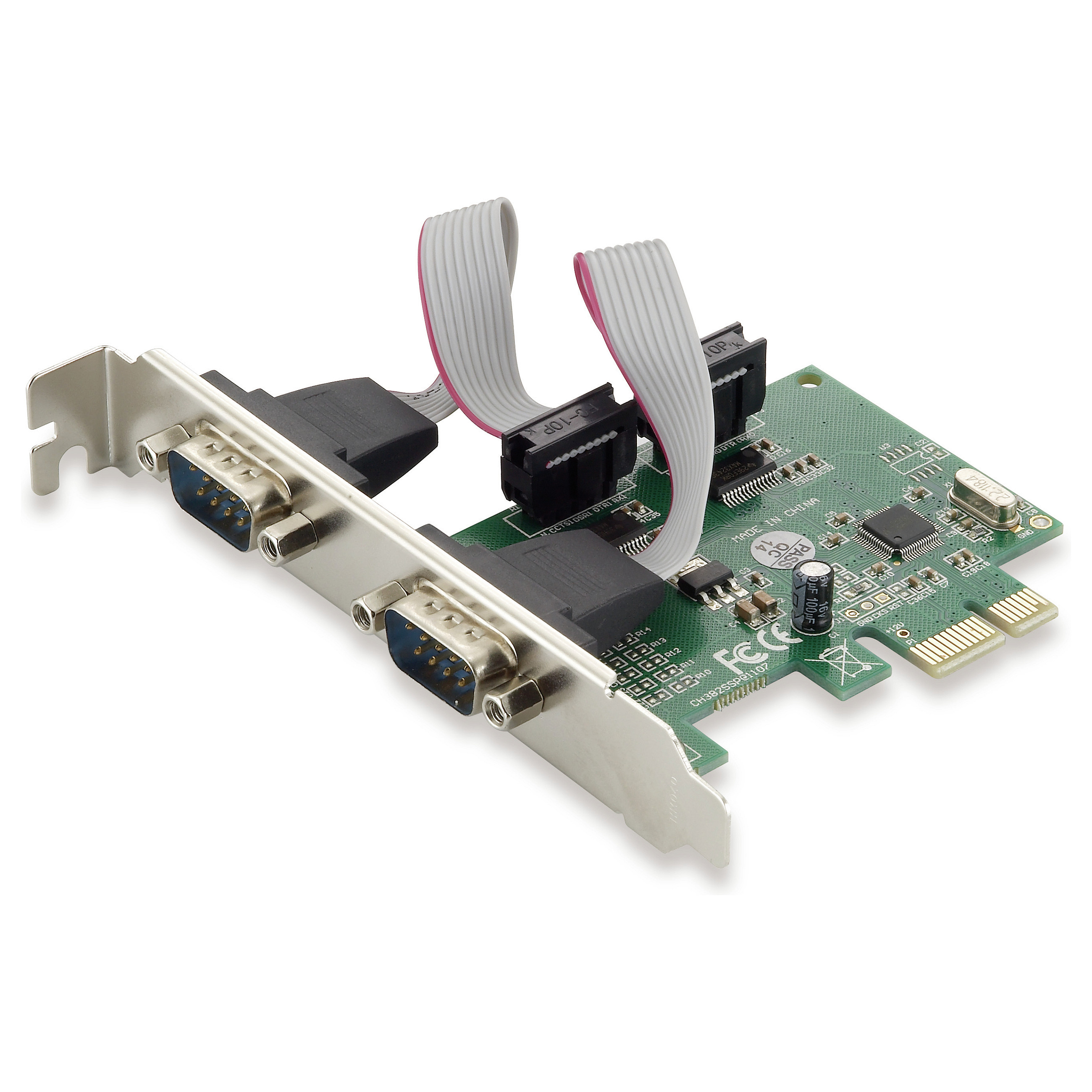 CONCEPTRONIC PCIe1x Card 2xRS232-Seriell 2.5Gbps