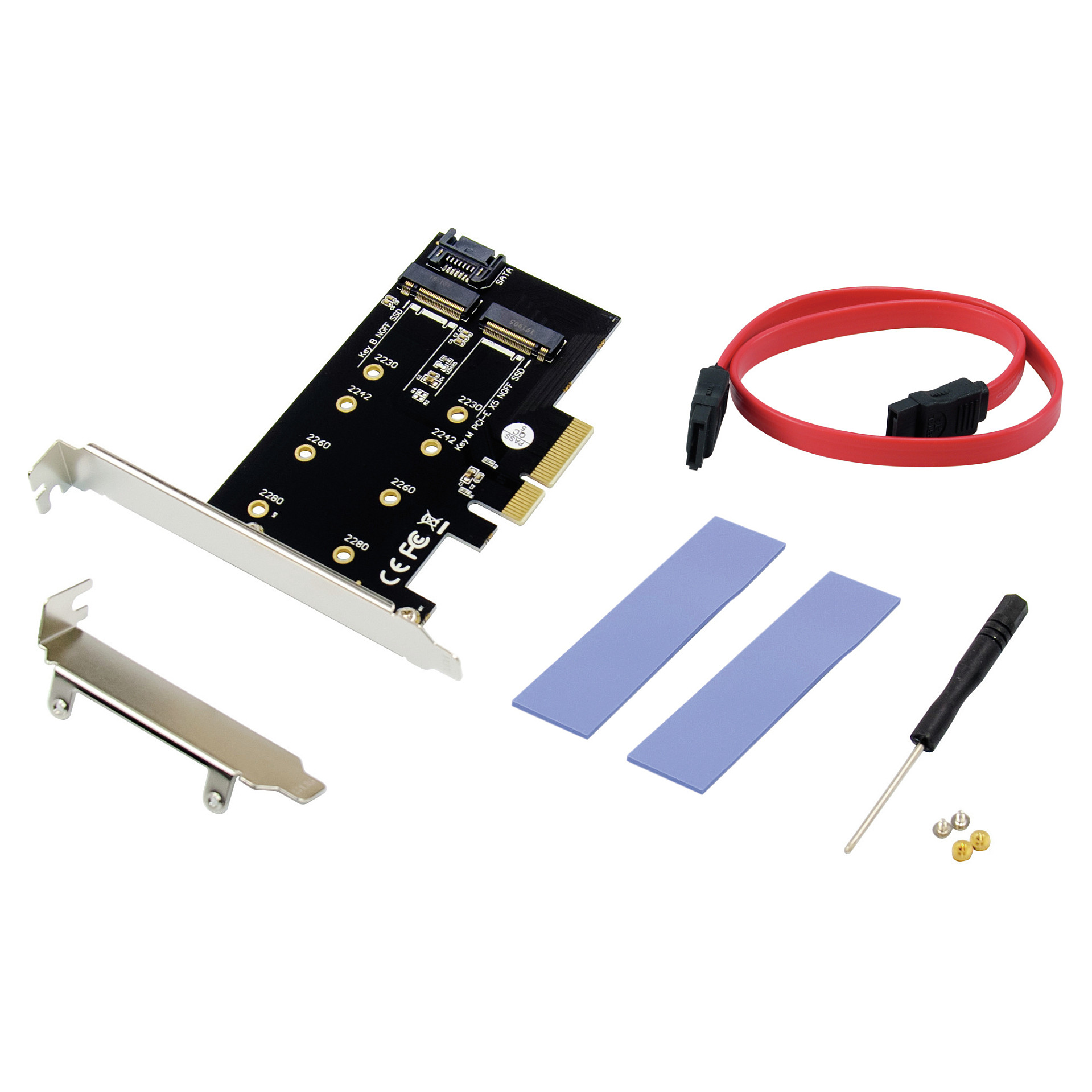 CONCEPTRONIC M.2 4xPCIe3.0 Card M.2 SATA/M.2 NVMe SSD