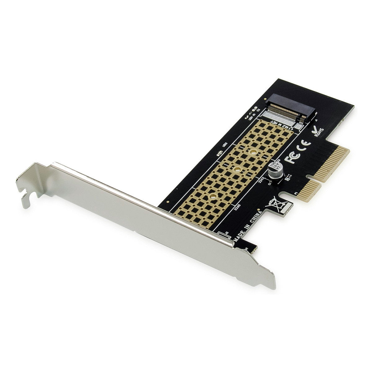 CONCEPTRONIC M.2 4xPCIe3.0 Card M.2 NVMe +Kühlkörper