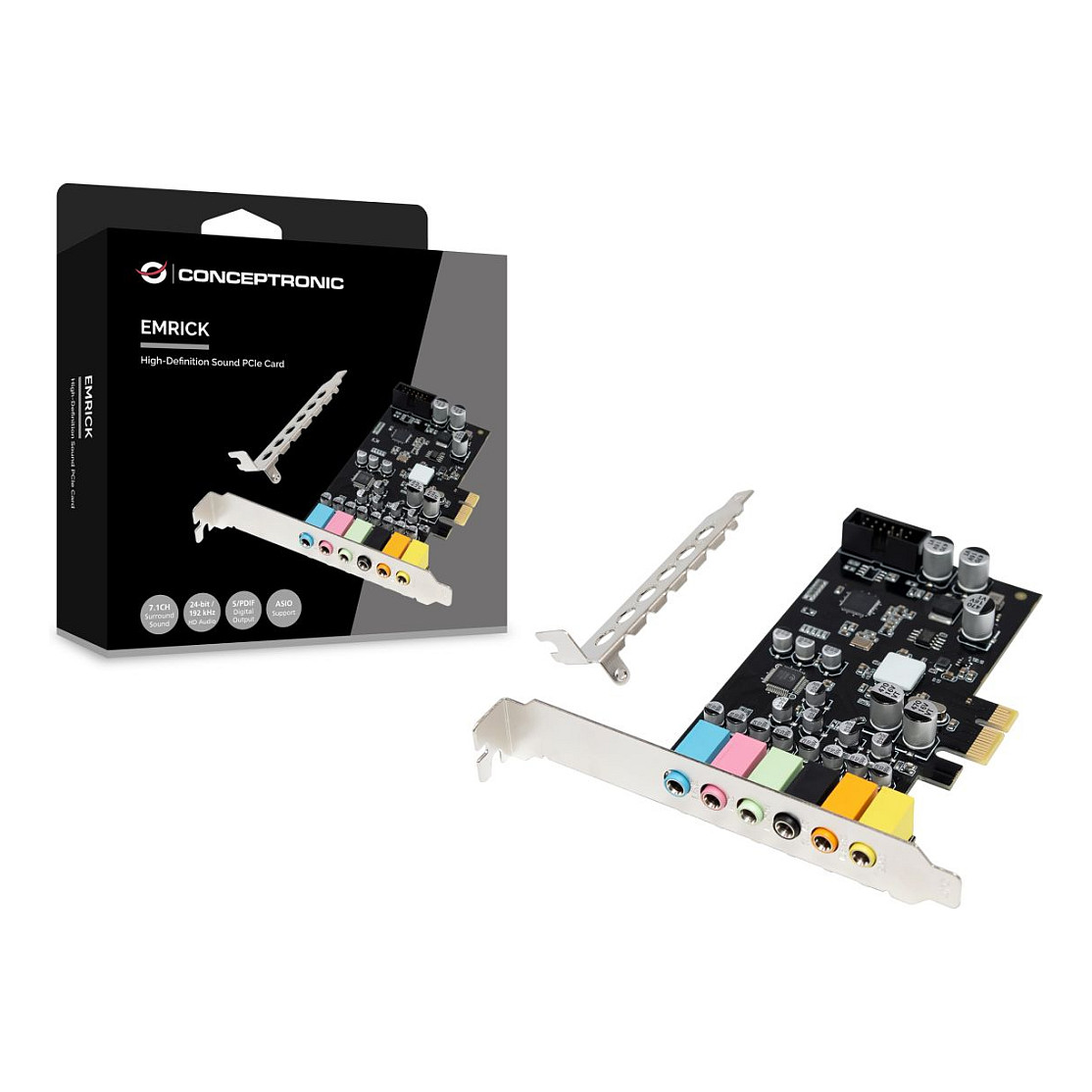 CONCEPTRONIC Sound PCIe-Karte 7.1CH S/PDIF bis 24Bit/192kHz
