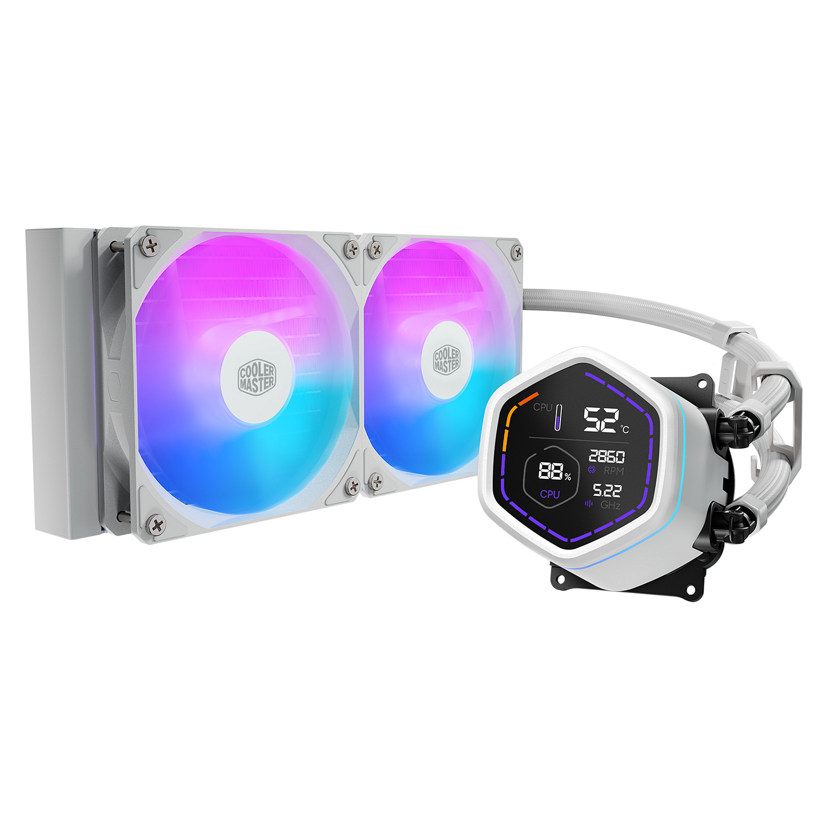 K Cooler Master Kit Watercooling AIO MasterLiquid Core Nex Digital RGB - 240mm