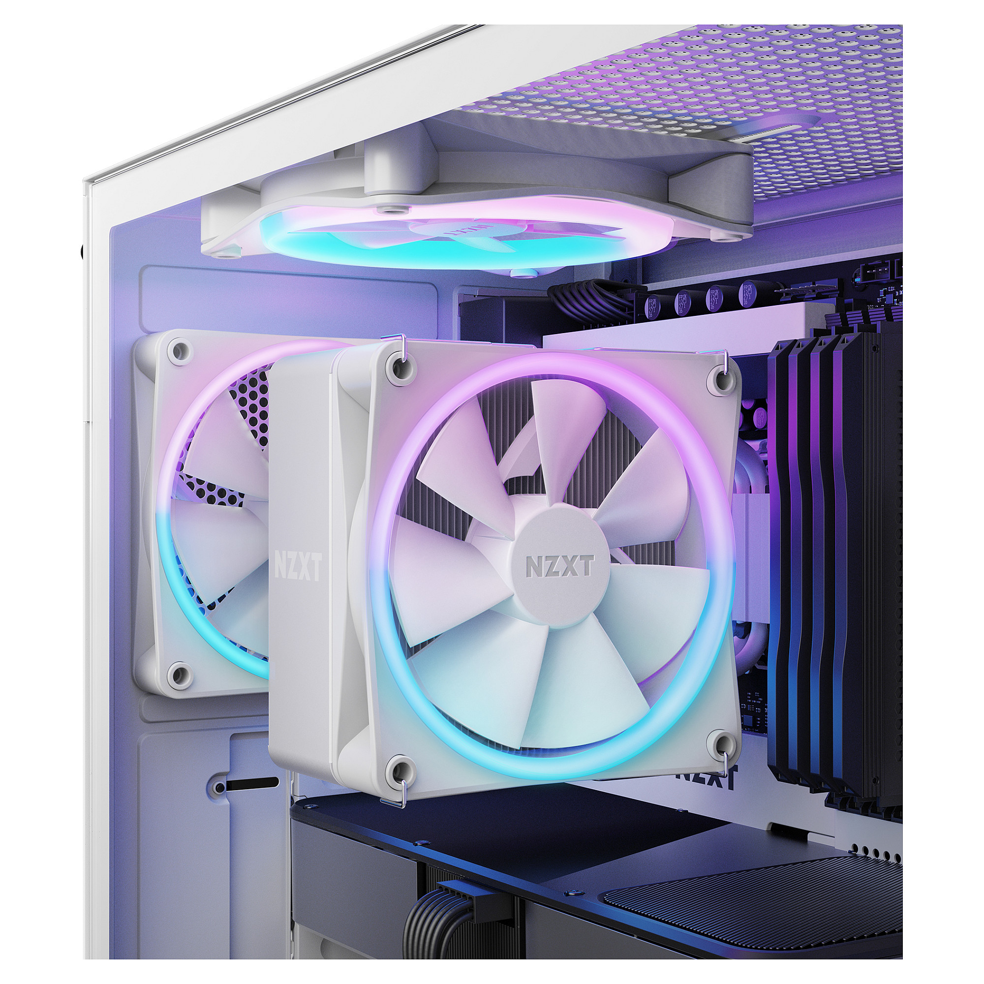K NZXT T120-Serie CPU-Kühler RGB White 120mm RC-TR120-W1