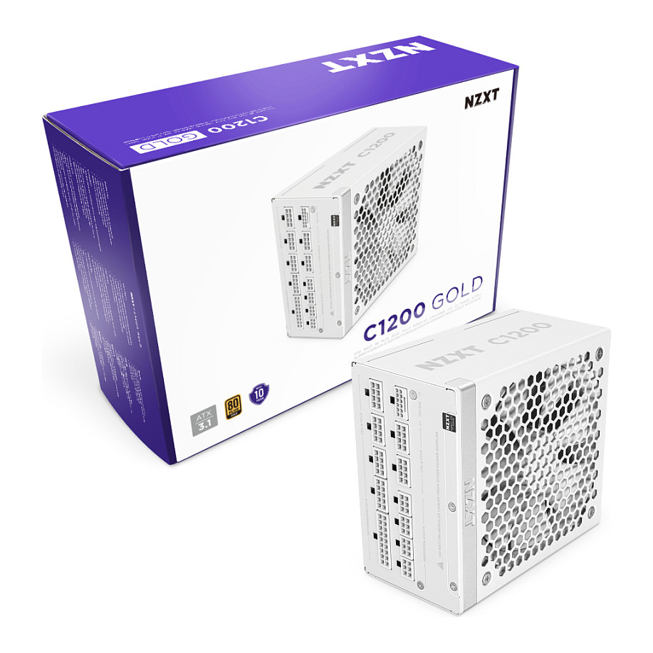 1200W NZXT C Series C1200 Netzteil 80+ Gold White PA-2G2BW-E