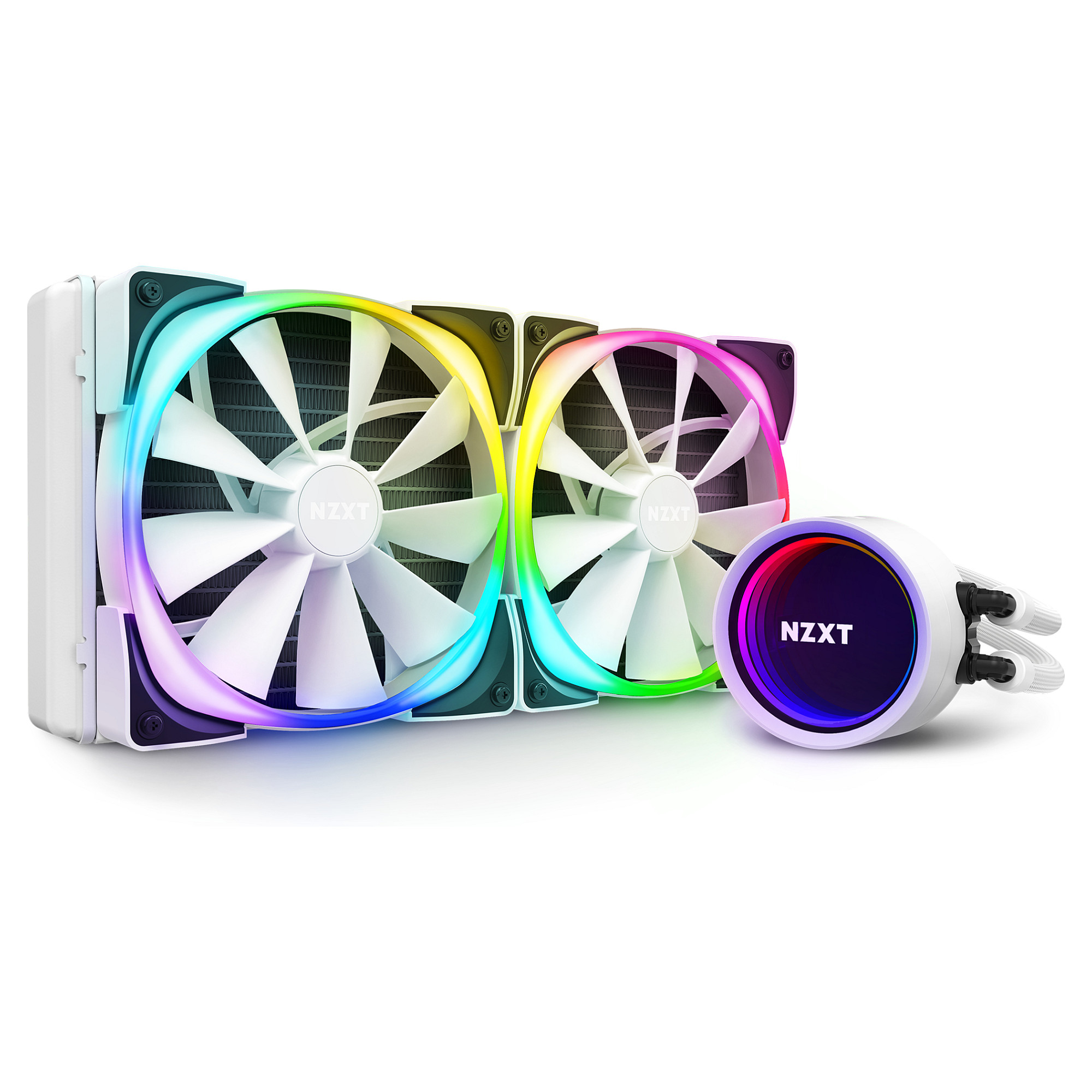 K NZXT KRAKEN X63 RGB White Komplett-Wasserkühlung RL-KRX63-RW