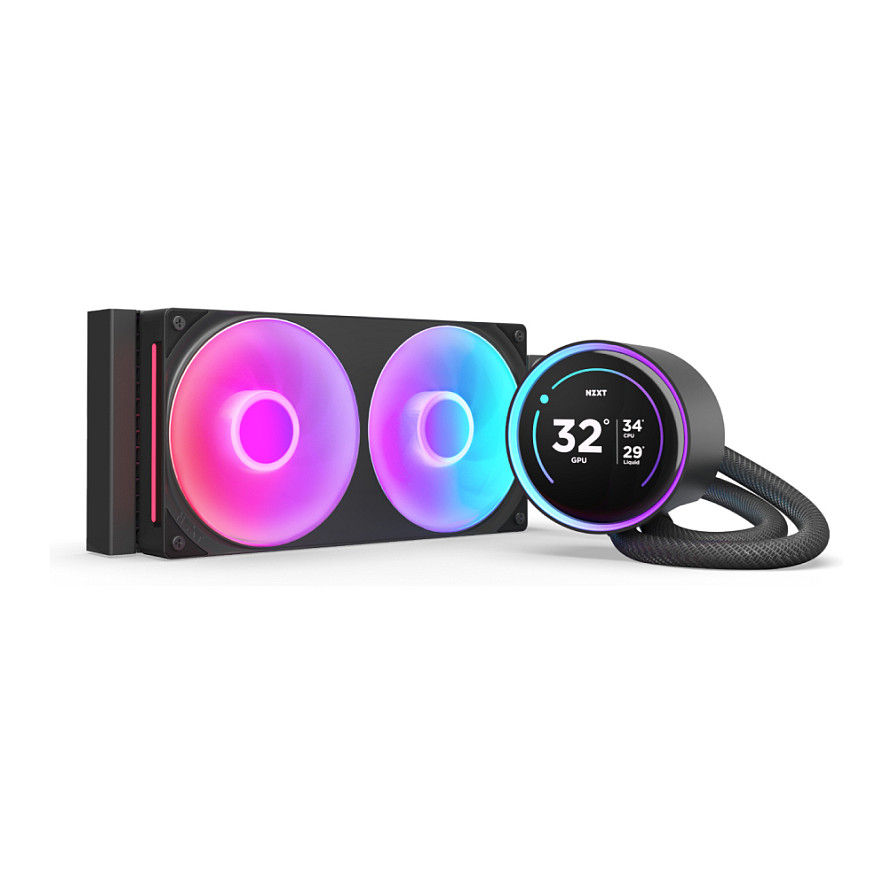 K NZXT KRAKEN Elite V2 240 RGB Wakü Display Black RL-KR24E-B2
