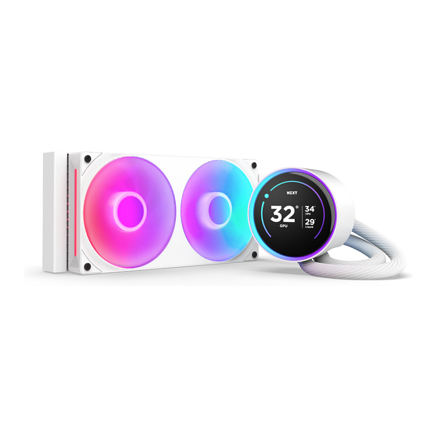 K NZXT KRAKEN Elite V2 240 RGB Wakü Display White RL-KR24E-W2