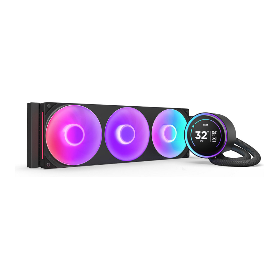 K NZXT KRAKEN Elite V2 360 RGB Wakü Display Black RL-KR36E-B2