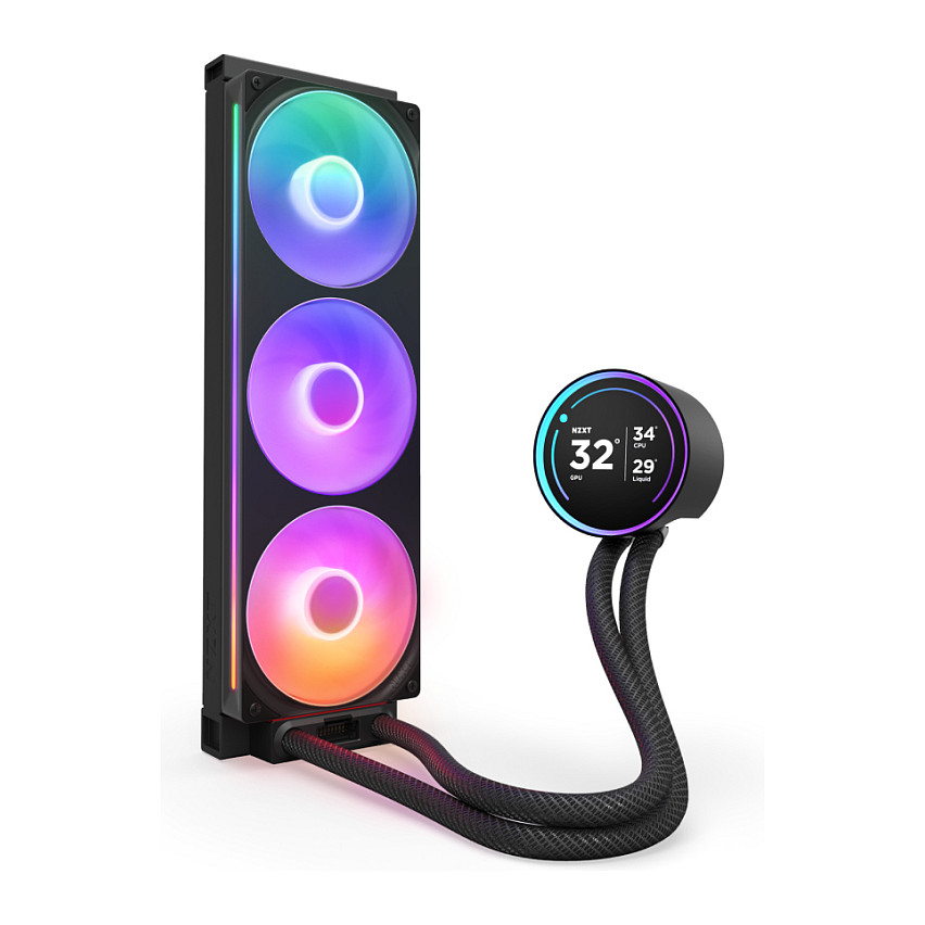 K NZXT KRAKEN Elite V2 360 RGB Wakü Display Black RL-KR36E-B2