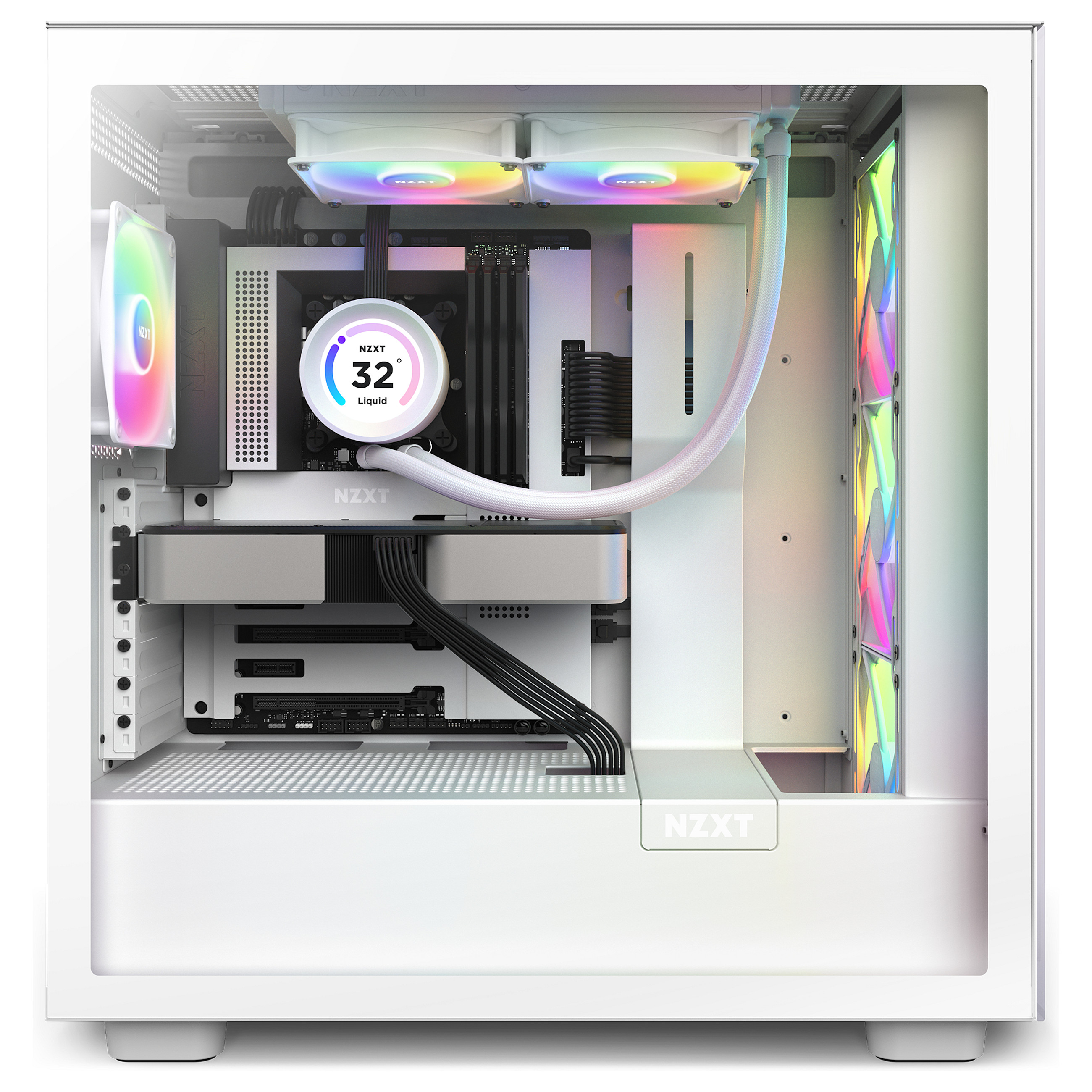 K NZXT KRAKEN Elite 240 RGB Wakü Display White RL-KR24E-W1