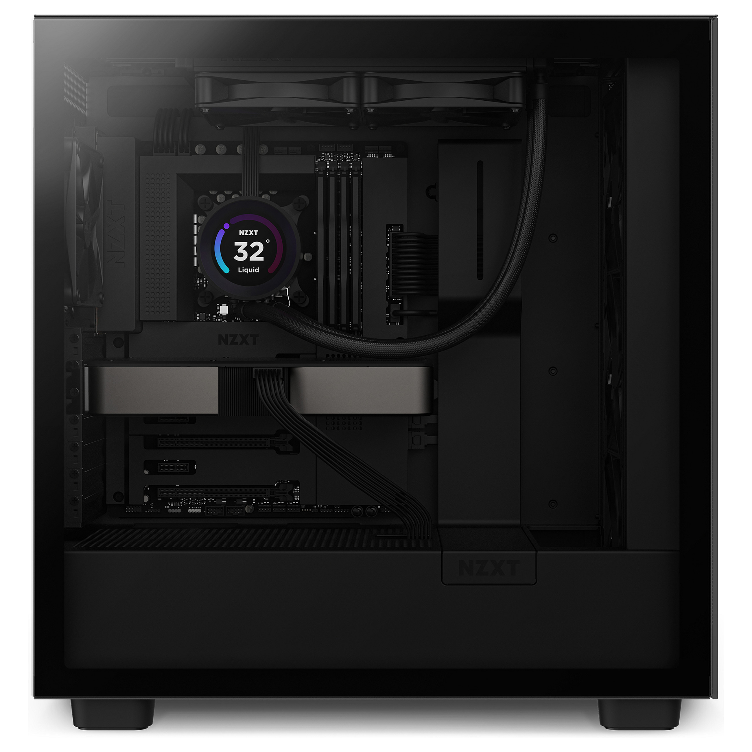 K NZXT KRAKEN Elite 240 Wasserkühler Black RL-KN24E-B1 Displ.