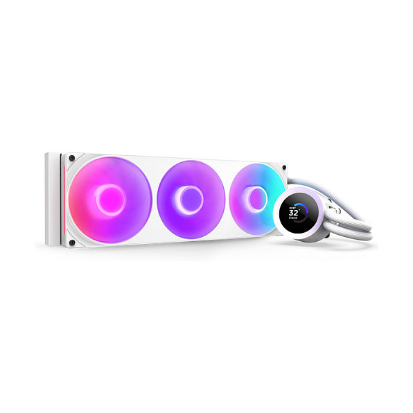 K NZXT KRAKEN Plus V2 360 RGB Display WaKü White RL-KR360-W2