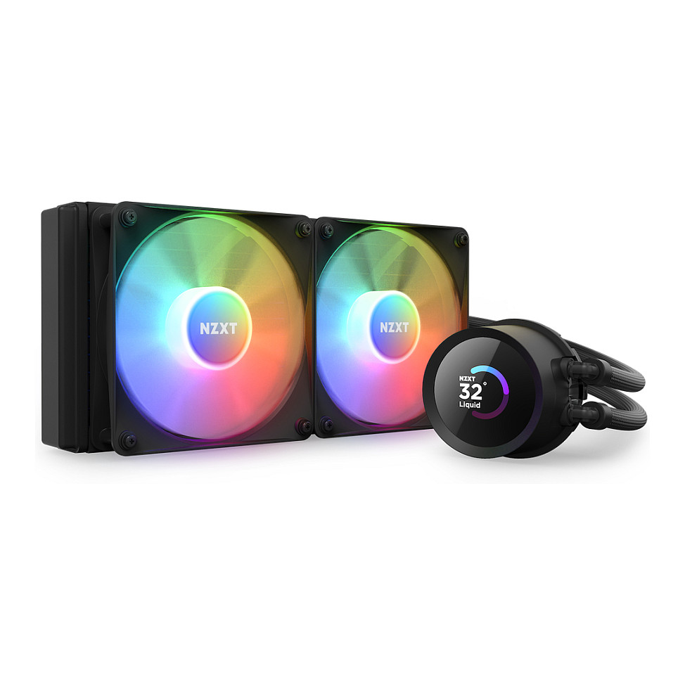 K NZXT Kraken 240 RGB - Prozessor-Flüssigkeitskühlsystem - (für: LGA115x Socket, LGA1200, LGA1700, AM4, AM5, sTRX4, TR4)