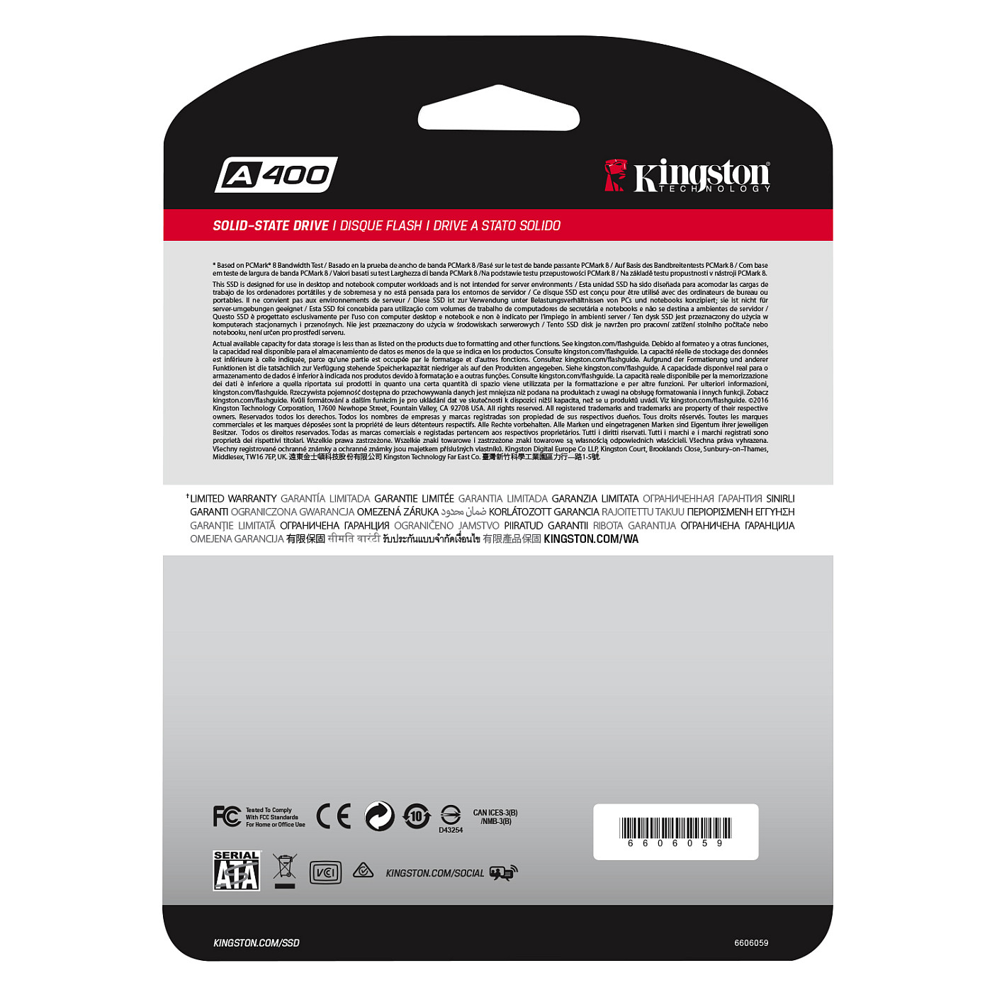 2.5" 240GB Kingston SSDNow A400