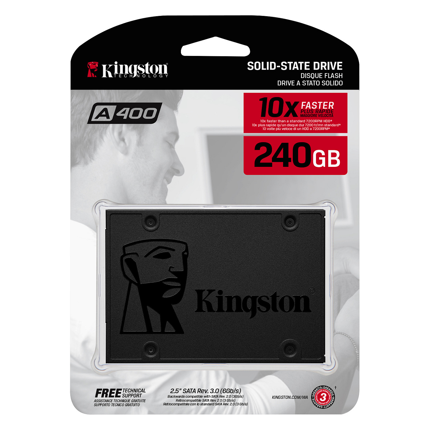 2.5" 240GB Kingston SSDNow A400