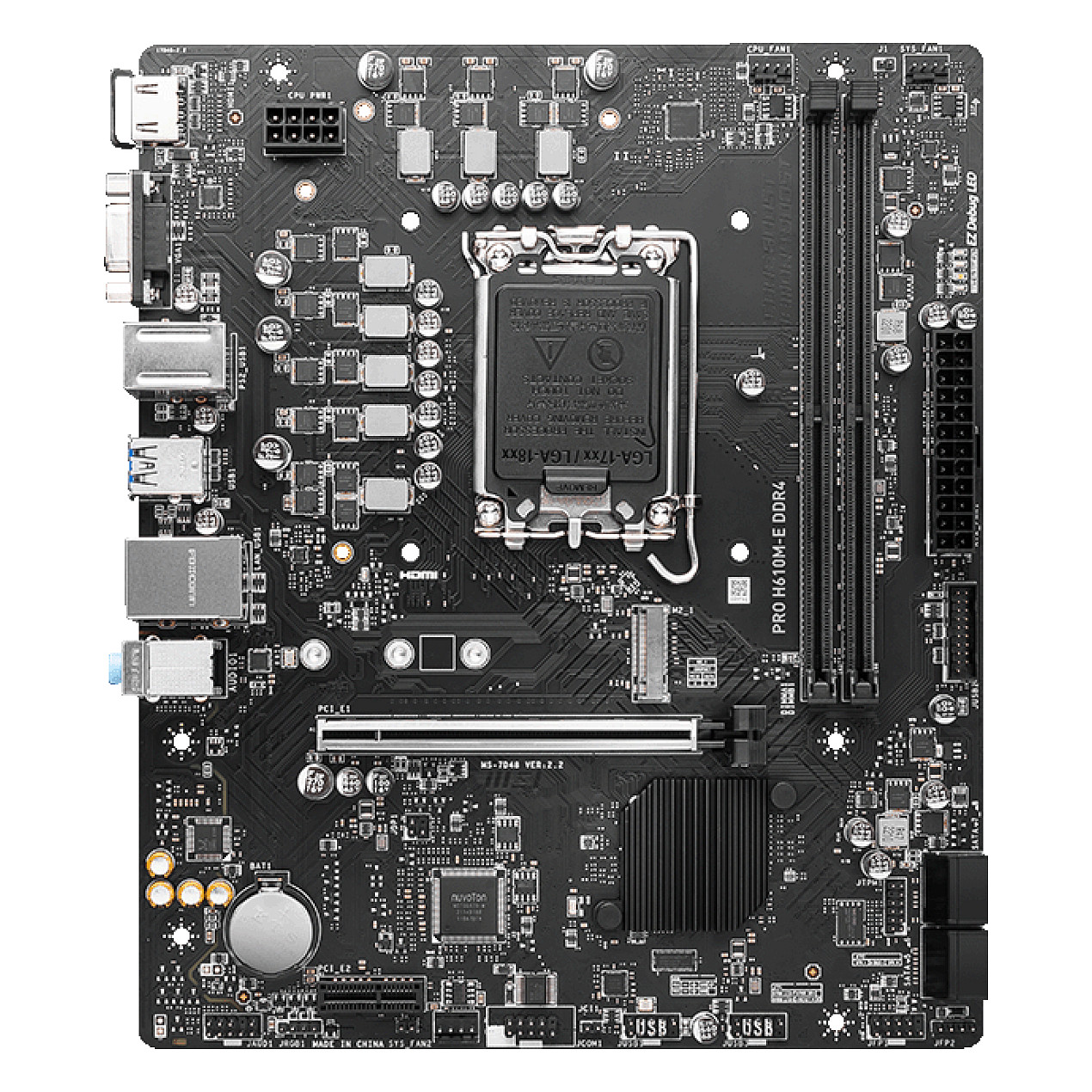 1700 MSI H610M-E PRO mATX D4
