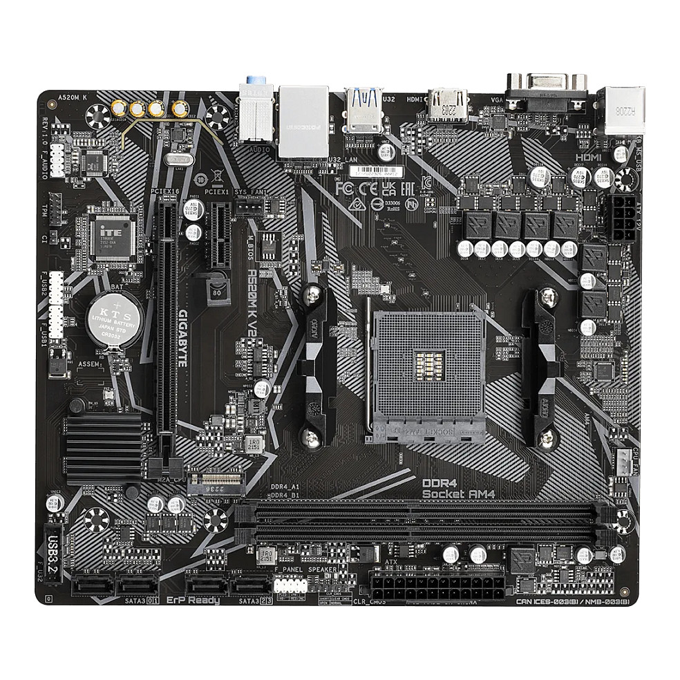 AM4 Gigabyte A520M K V2 mATX D4